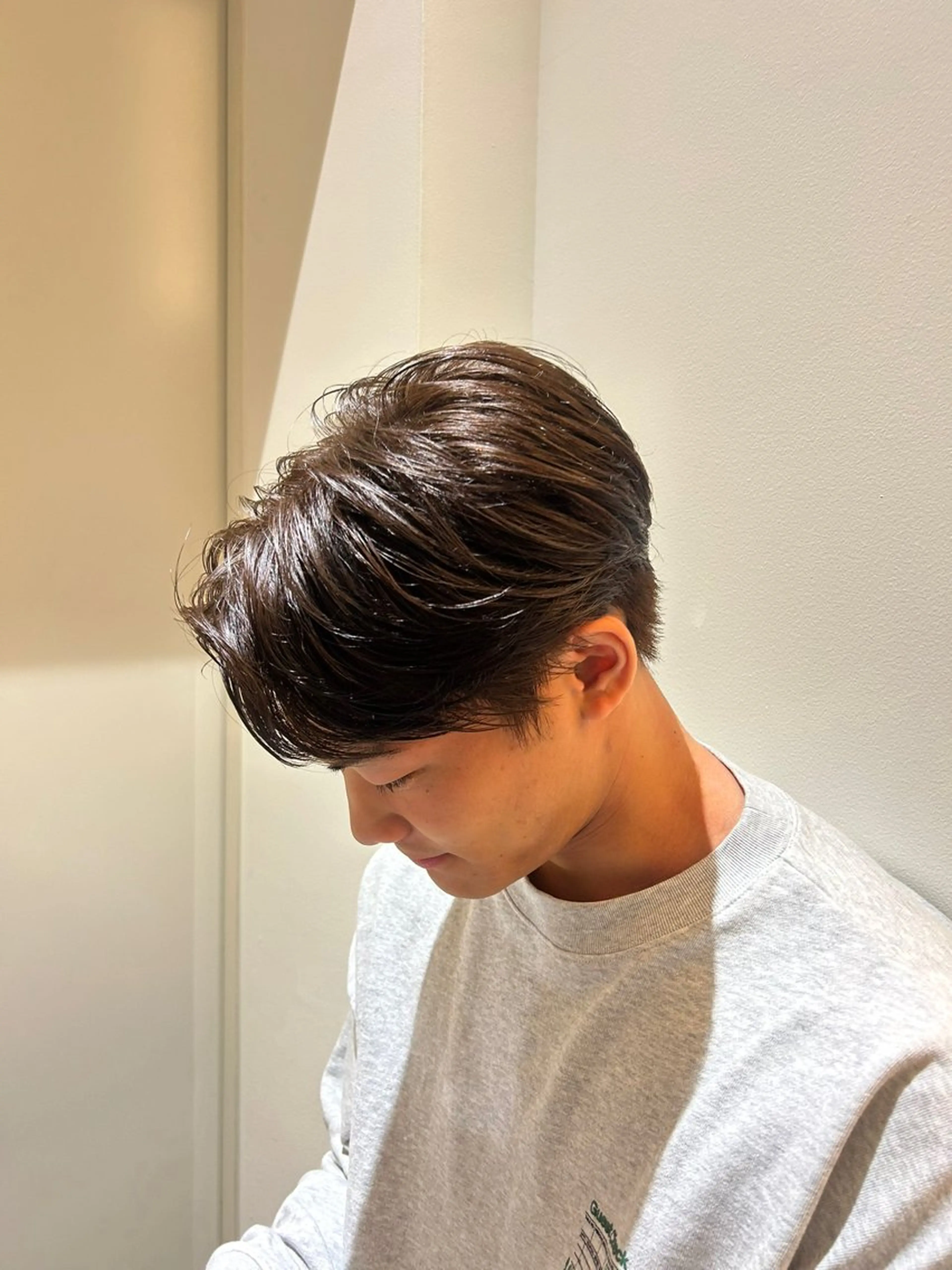 ショート カラー メンズ 佐々木 萌衣/ 髪質改善/つやカラーのヘアスタイル