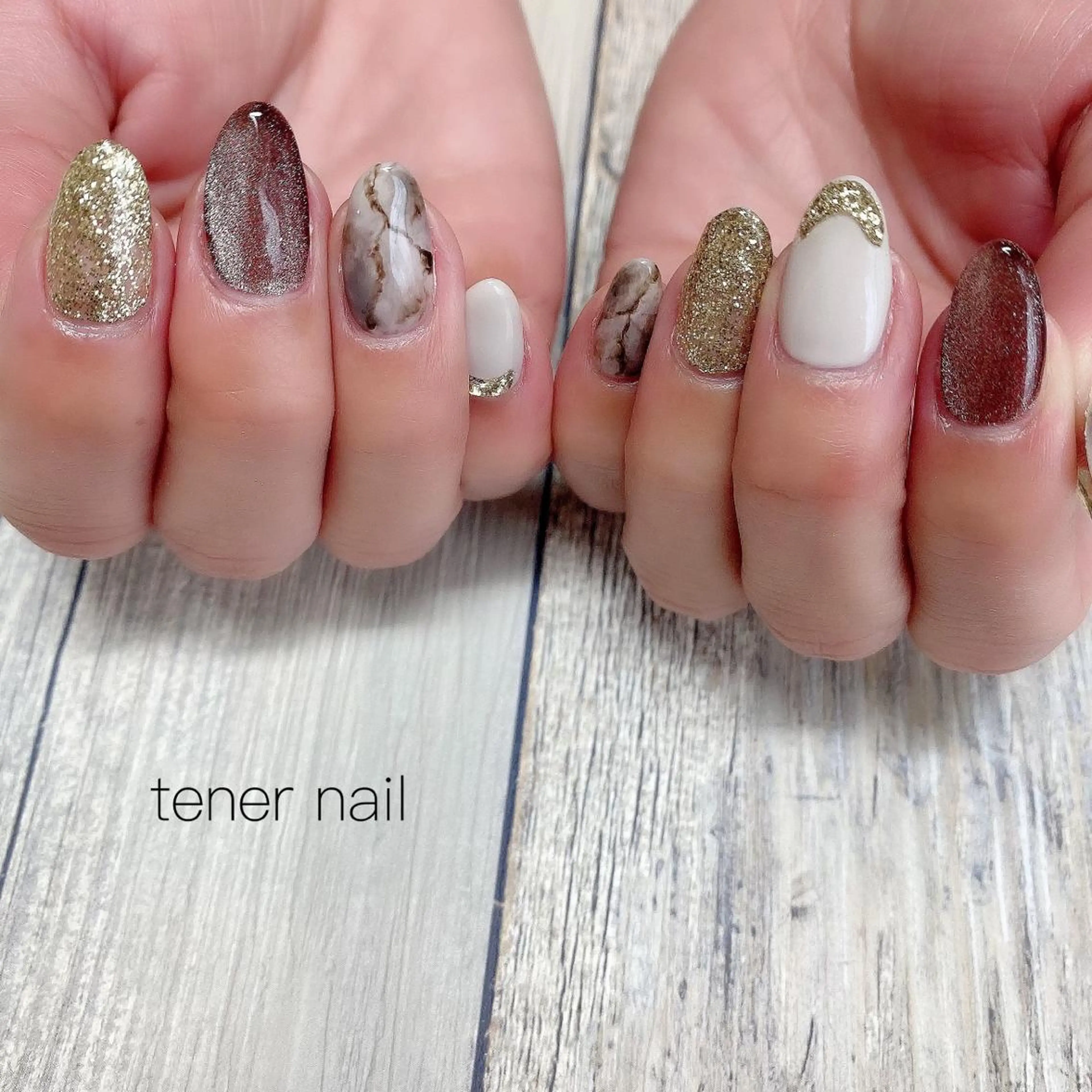ネイル 大理石ネイル(マーブル) tener  nail  テネルネイル所属・テネルネイル tener nailのネイルデザイン