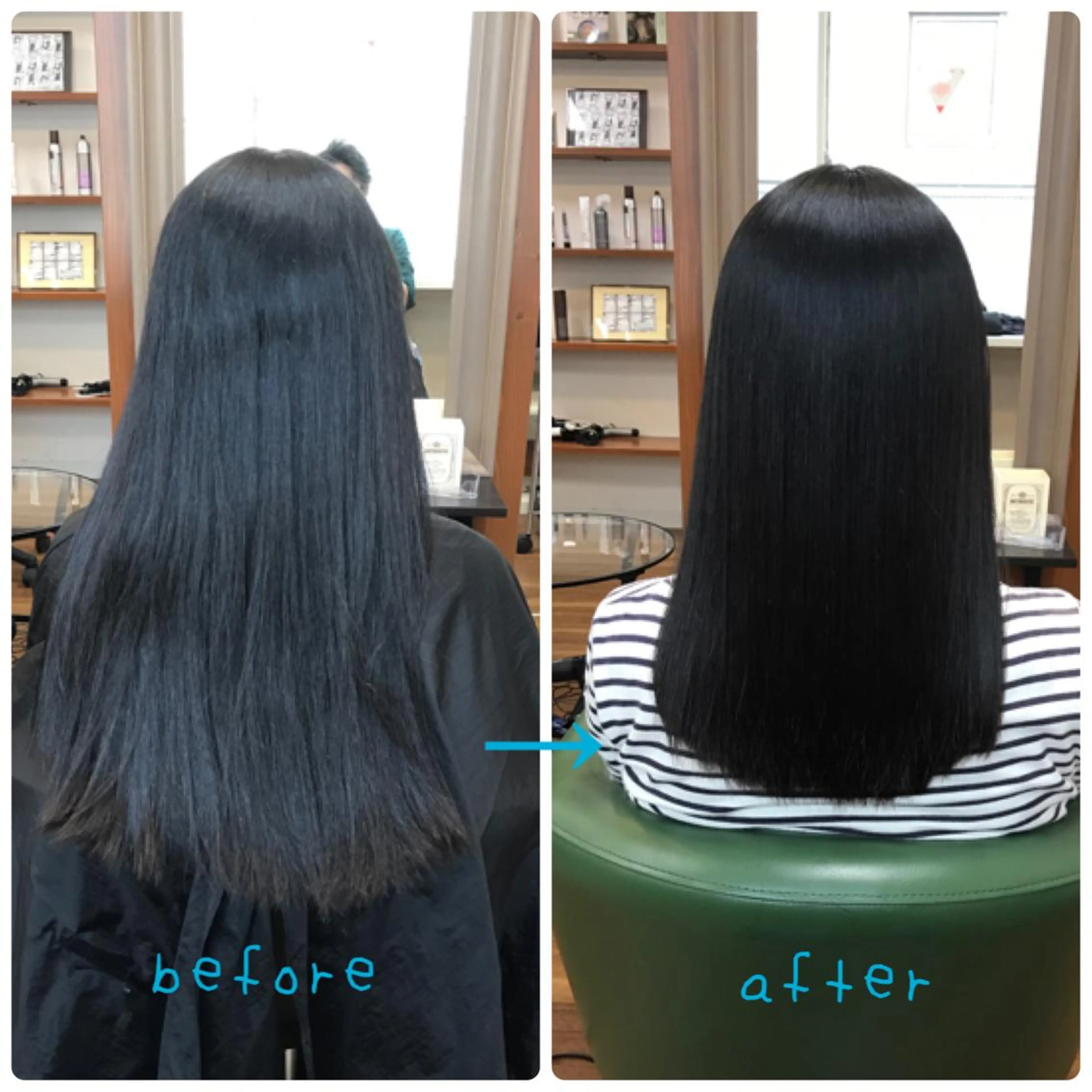 セミロング パーマ 髪質改善 縮毛矯正 courage所属・kanako カナコのヘアスタイル