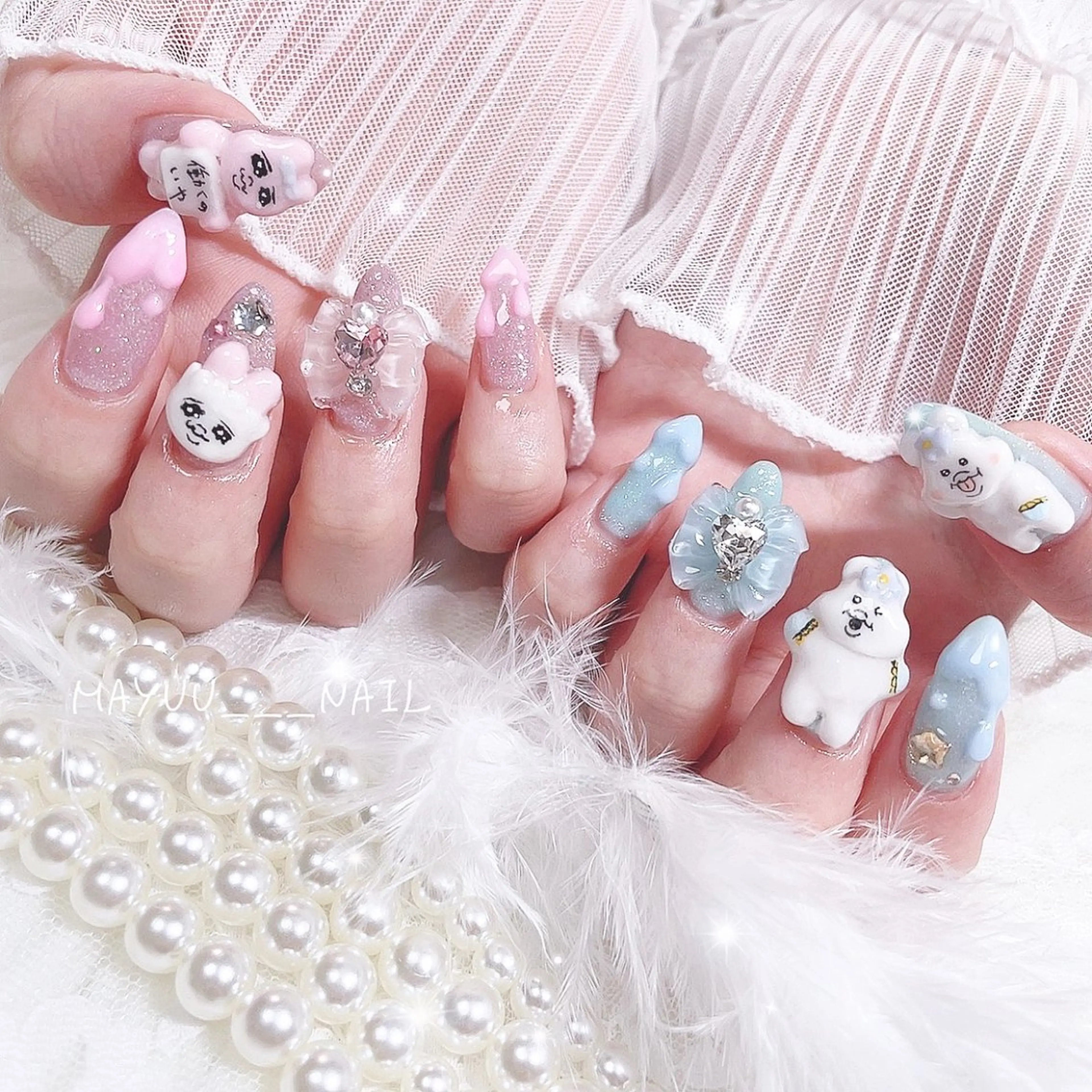 ネイル 🎀 Mayu 🎀痛ネイルのネイルデザイン