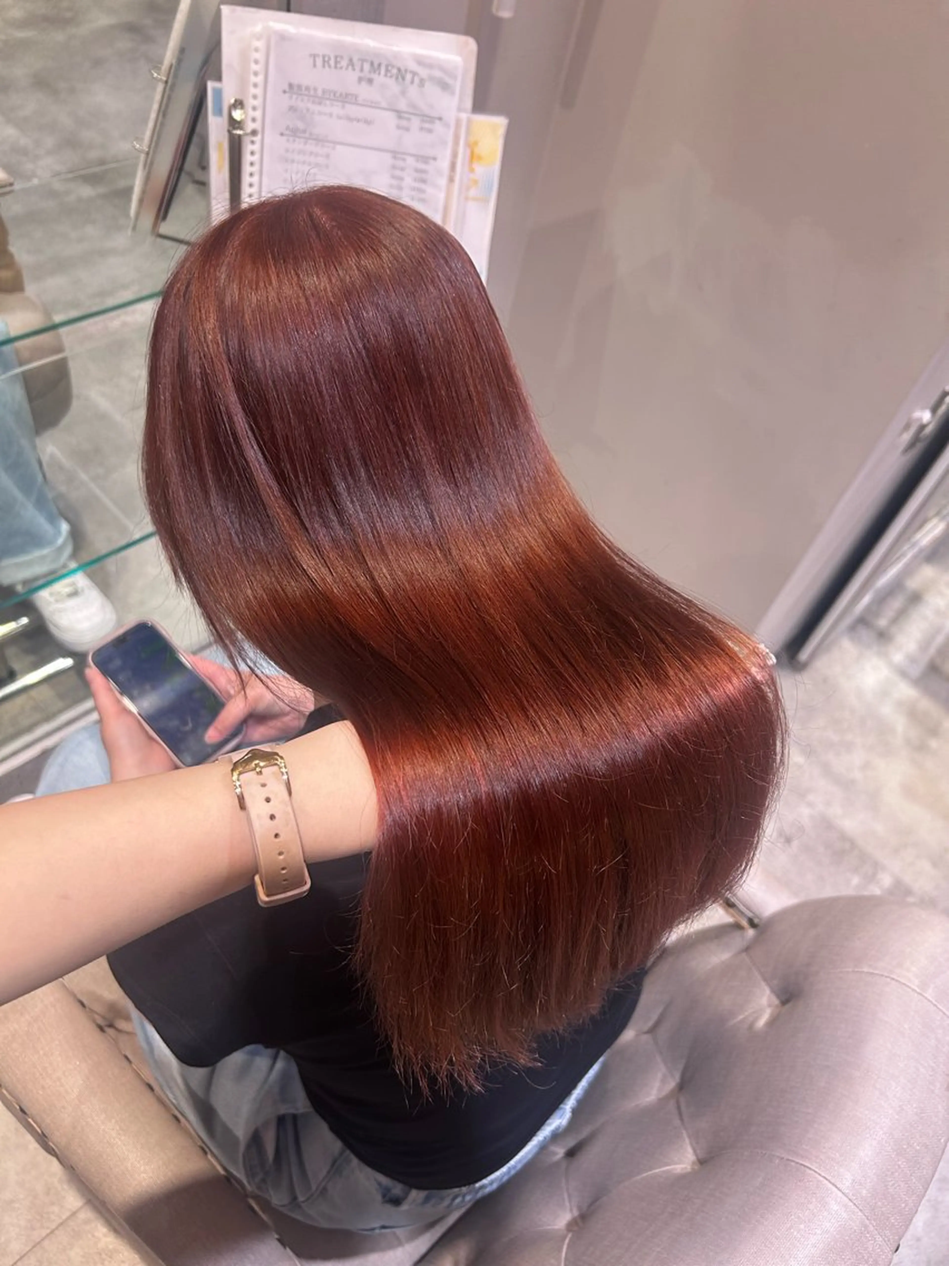 ロング カラー ヘアカラー 🤍ふんわりアイドル カラー🎀Rio🪽のヘアスタイル