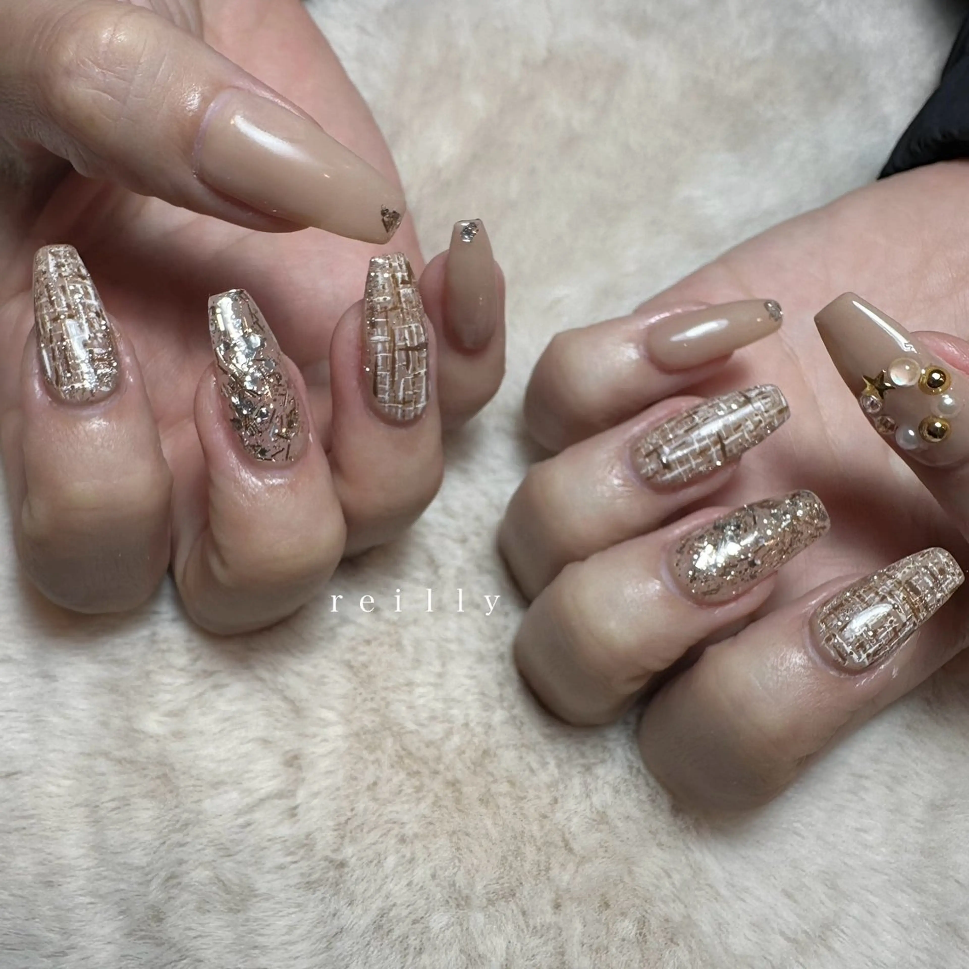 ネイル チークネイル クリアネイル フットネイル フレンチネイル ジェルネイル ハンドネイル Reilly nail.所属・Reillynail レイリーネイルのネイルデザイン