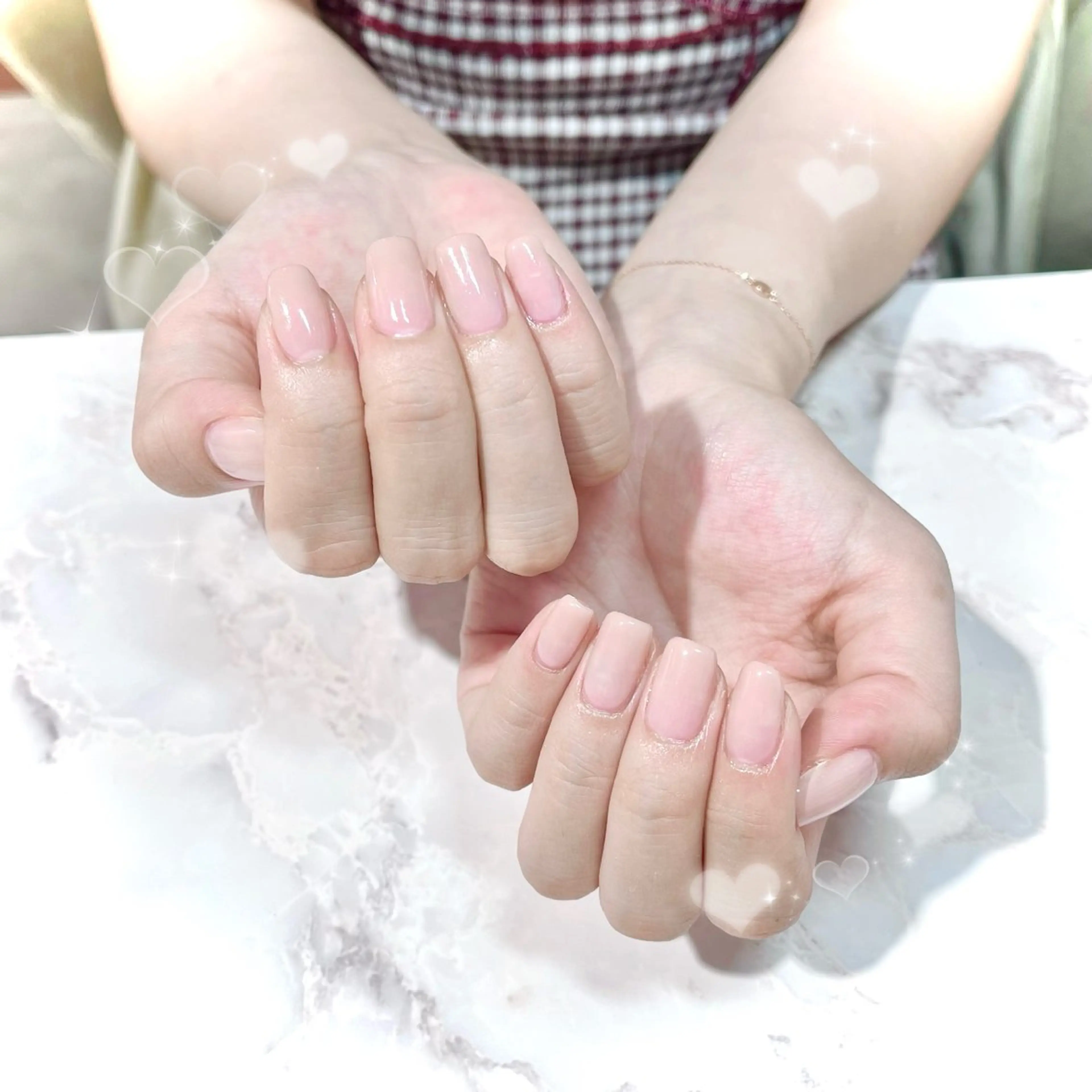 ネイル グラデーション シンプルネイル 川村 優奈𝜗𝜚のネイルデザイン