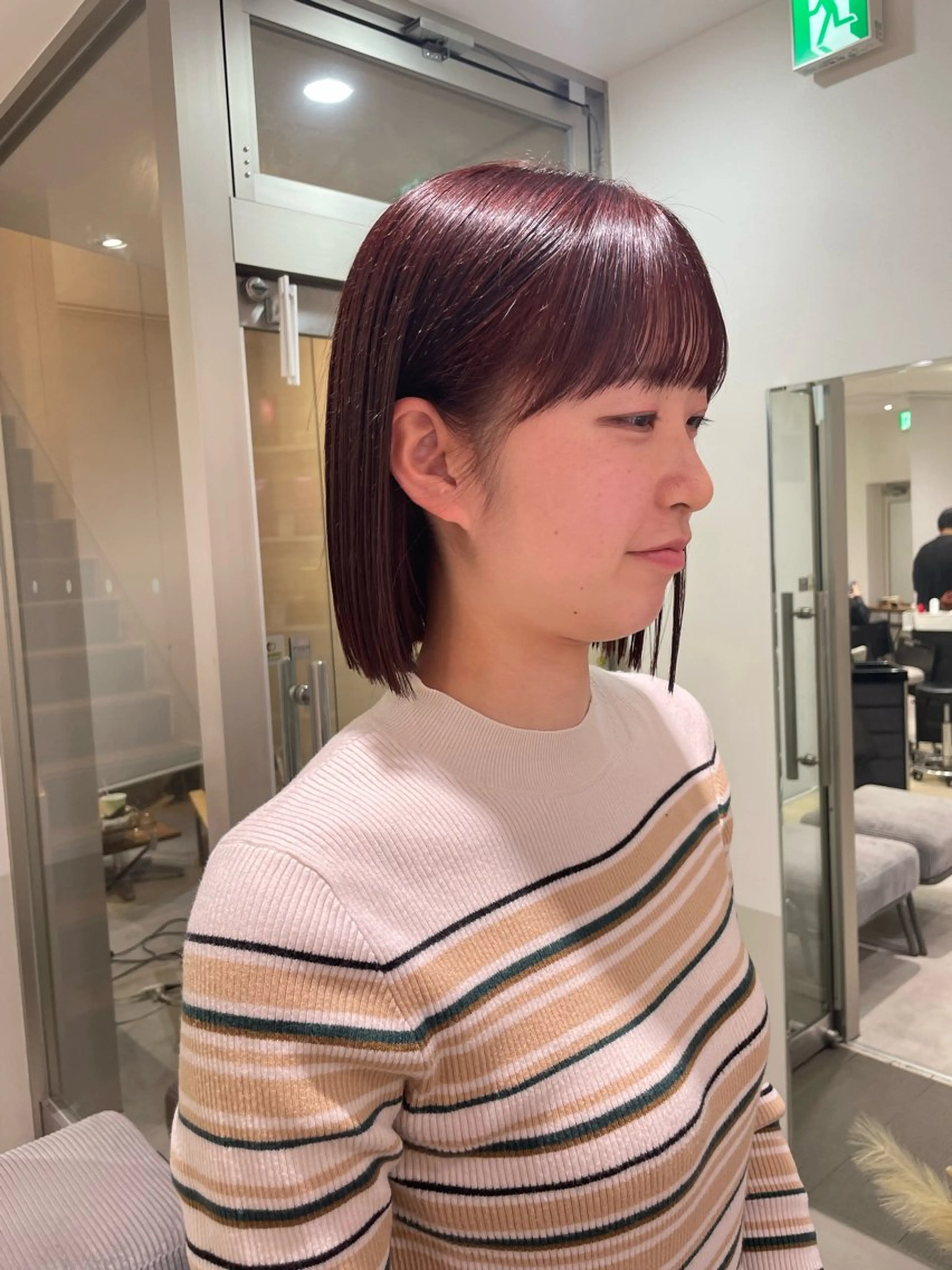 ショート ボブ 髪質改善jewelbox 〜私のトリートメント〜 東梅田店所属・髪質改善/ボブ/梅田 runa_ニュアンスのヘアスタイル