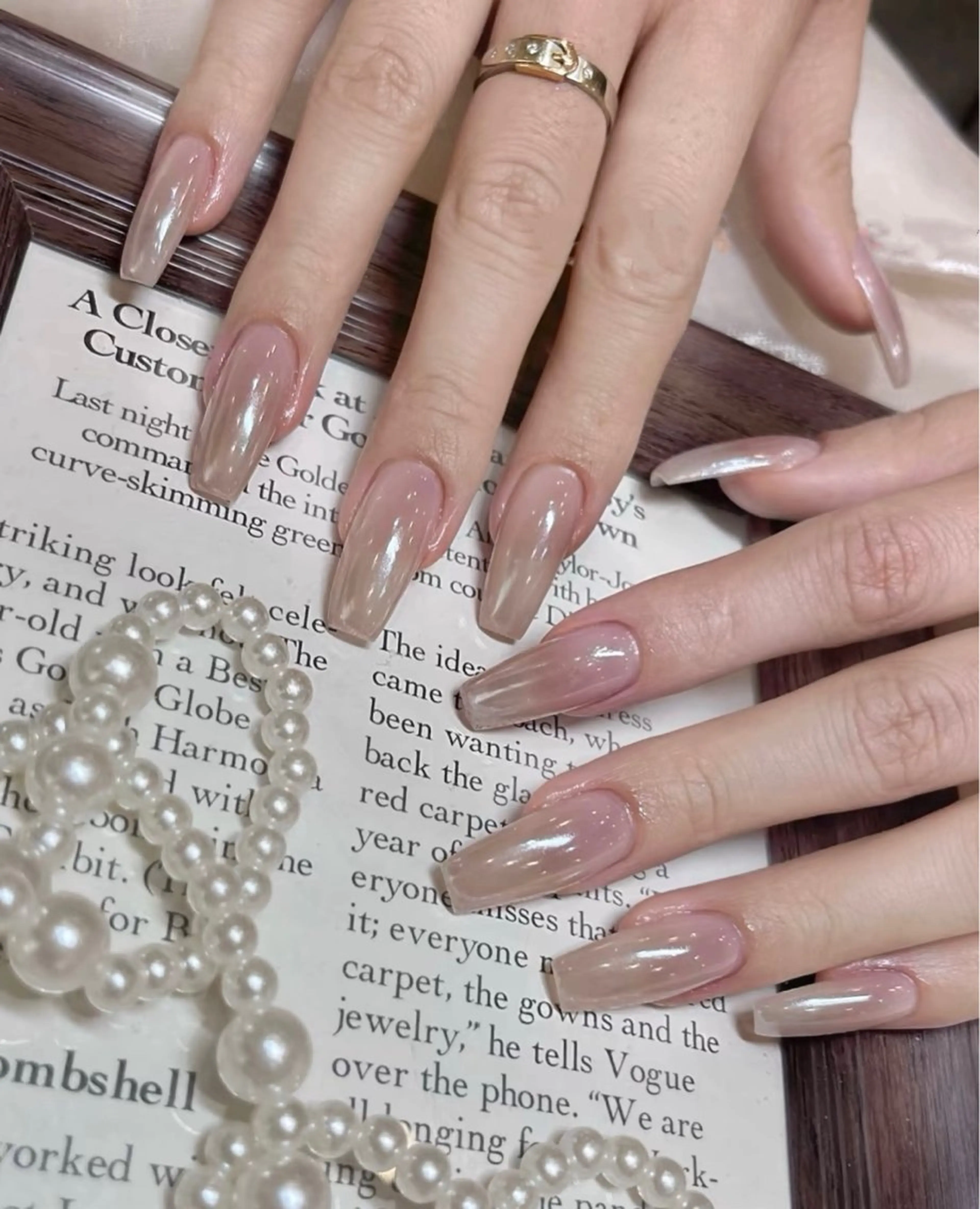 ネイル チークネイル 長さ出し フレンチネイル ガーリー 韓国ネイル sun nail池袋 モデル募集のネイルデザイン