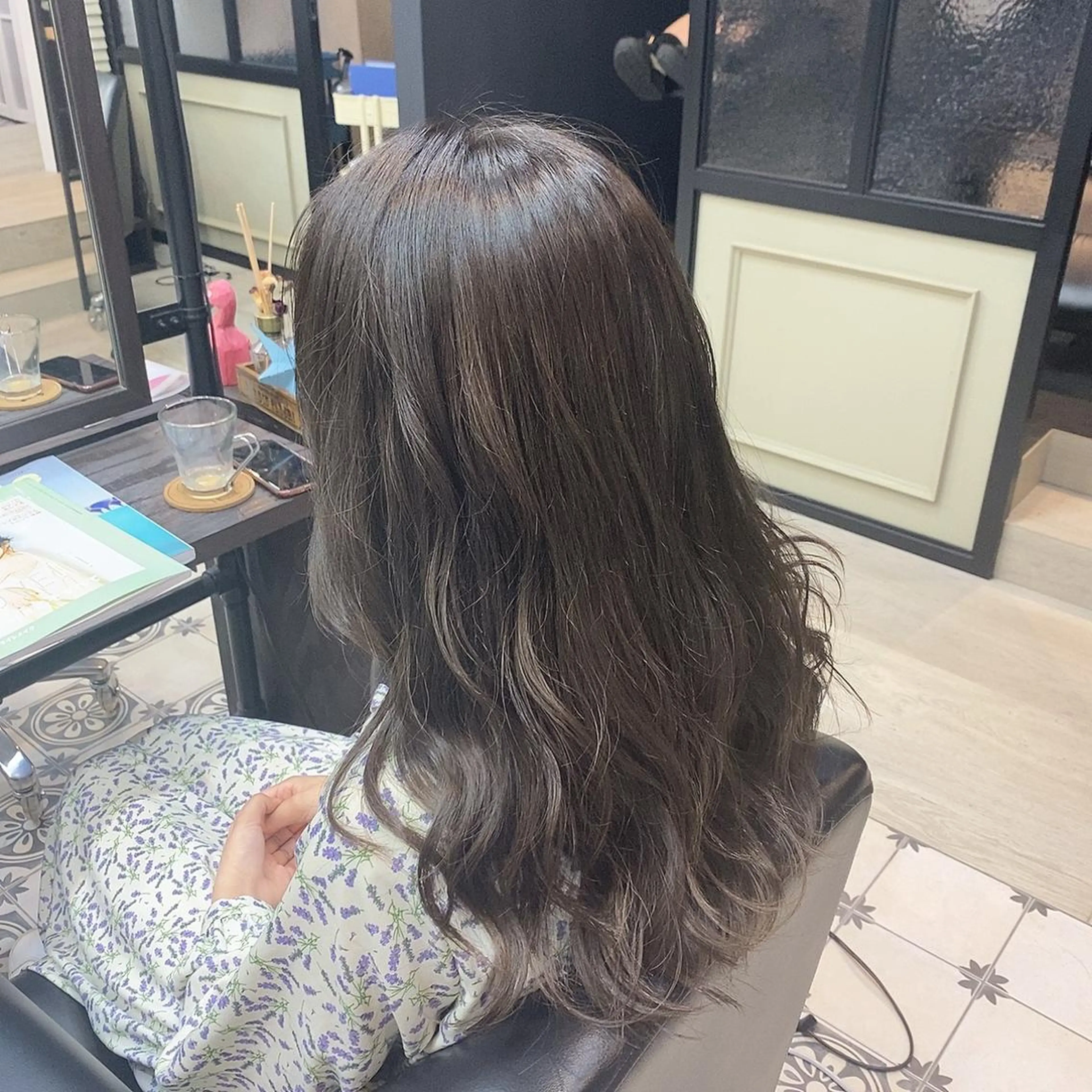ロング カラー グレージュ 韓国ヘア☁️ mitsukiのヘアスタイル