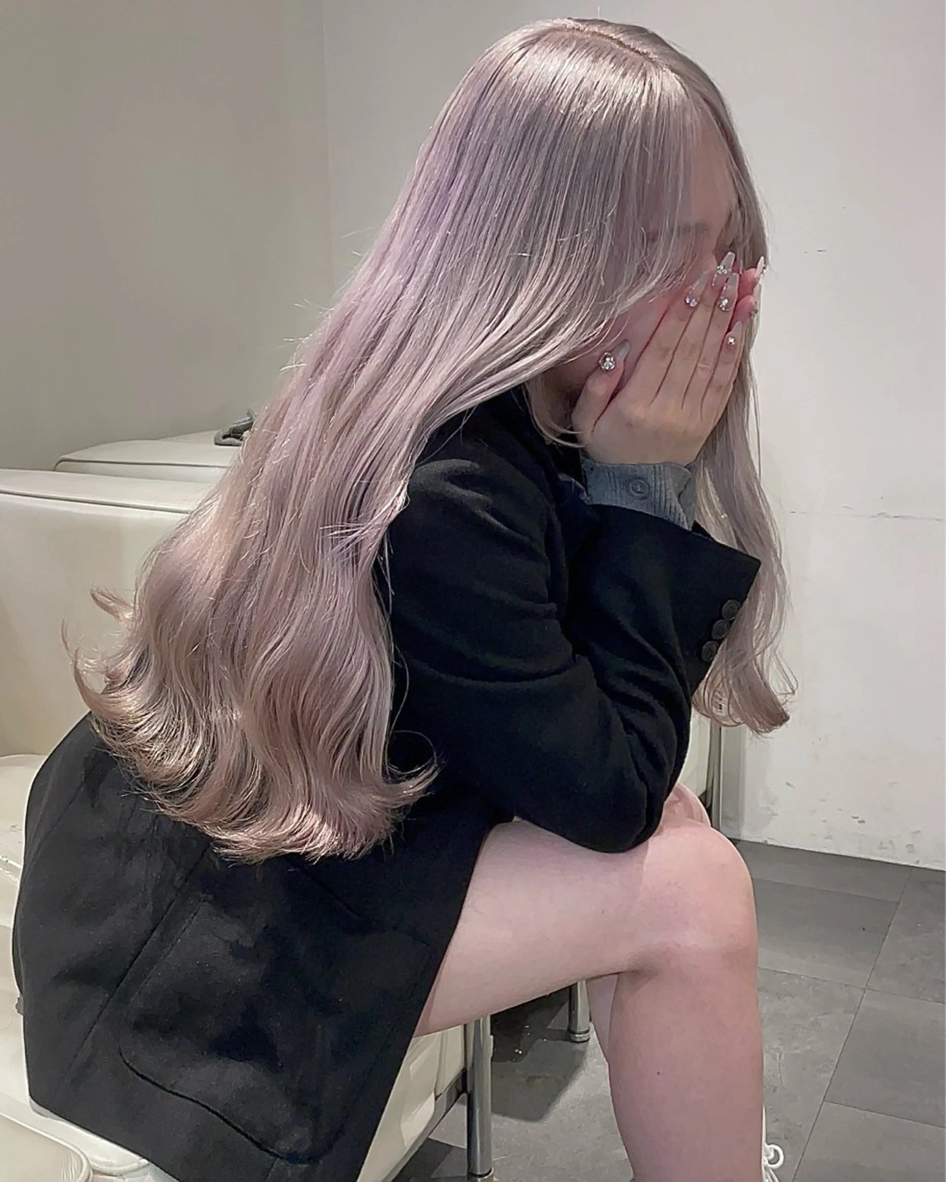 カラー ハイトーンカラー 縮毛矯正 ヘアカラー ikiRu ﾊｲﾄｰﾝ/渋谷のヘアスタイル