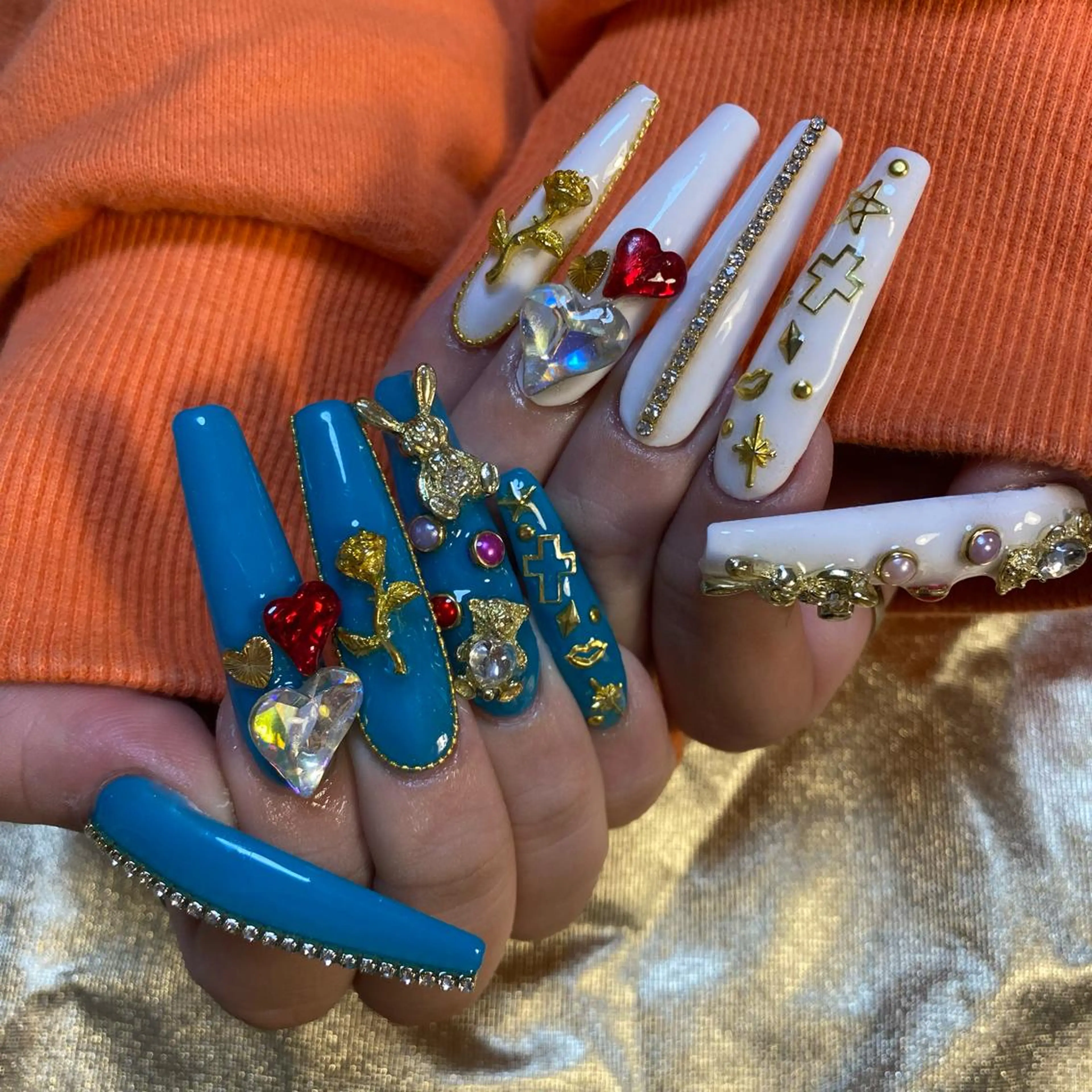 ネイル ハンドネイル Amber21.所属・Nagahama Akariのネイルデザイン