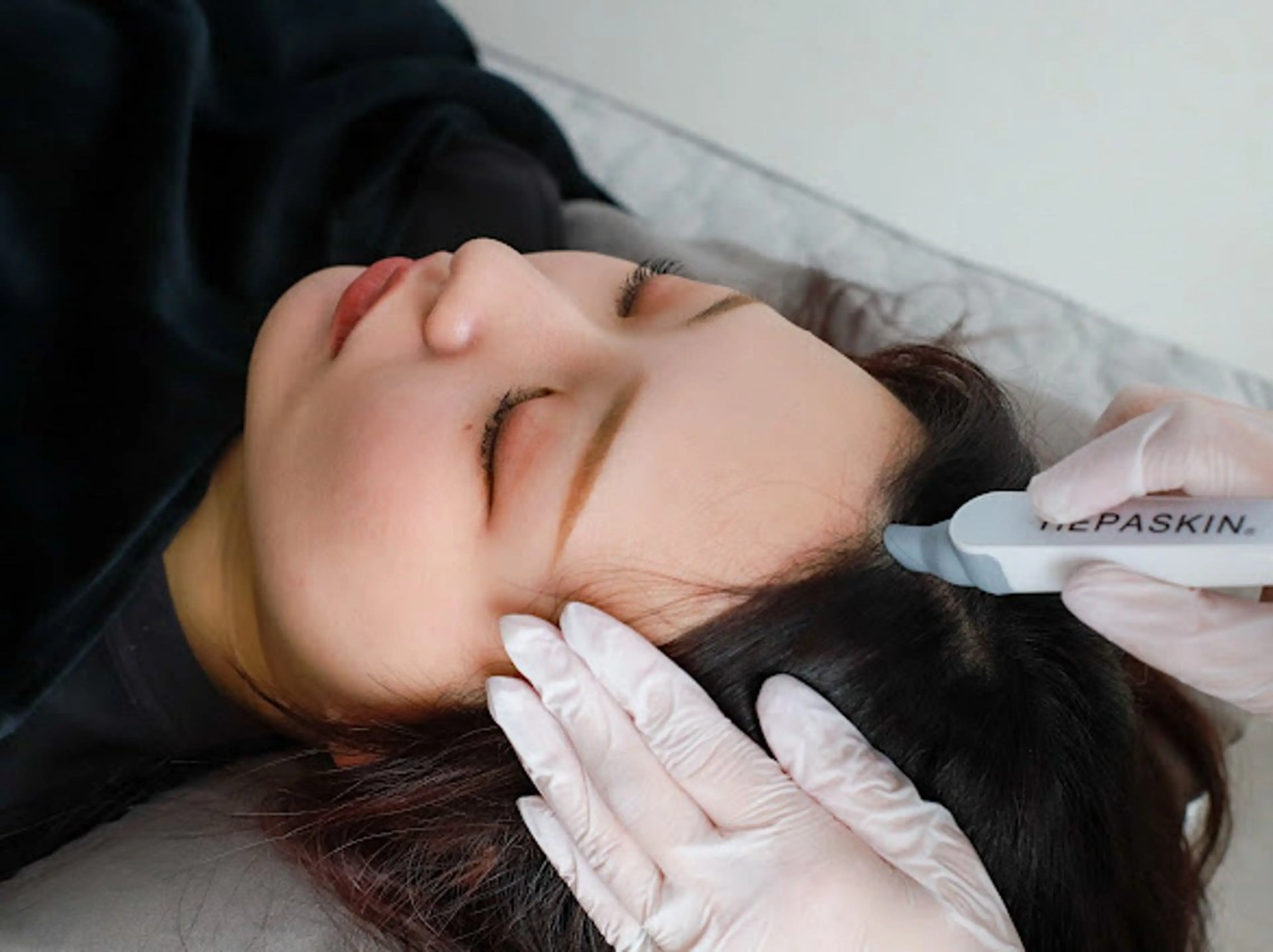 濡れない頭皮洗浄＋小顔リンパマッサージの写真