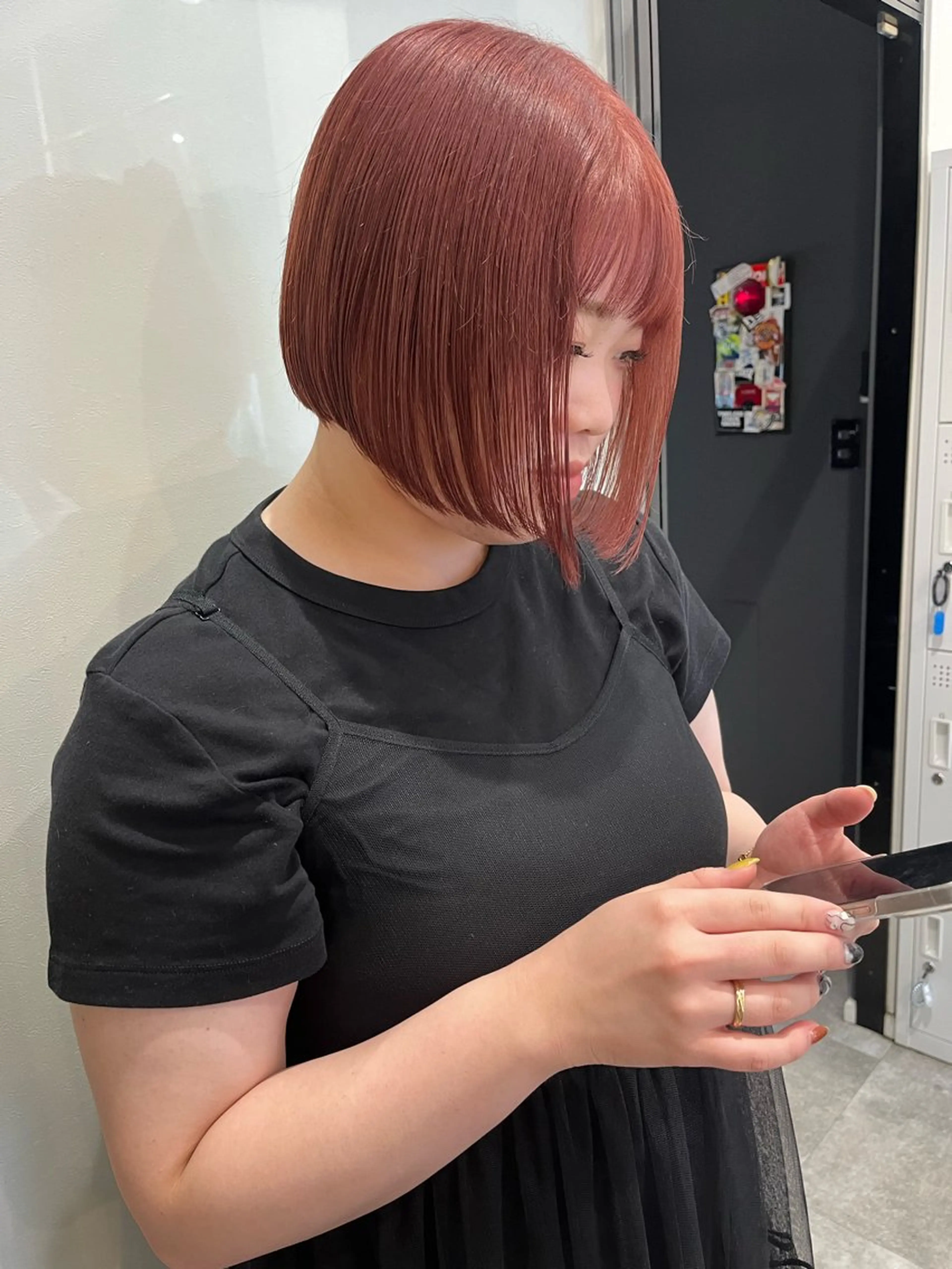 ショート カラー ヘアカラー トリートメント keshiki🦋 Nanaのヘアスタイル