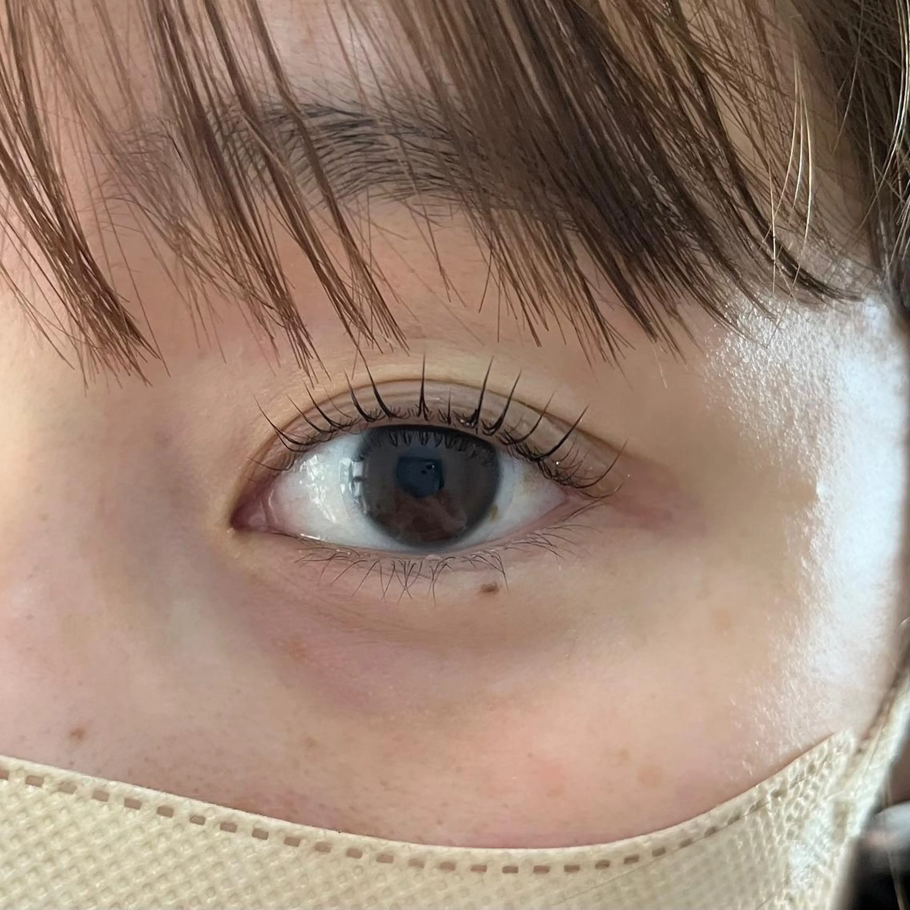 マツエク・マツパ パリジェンヌラッシュリフト まつげパーマ 一重×まつ毛パーマ マツパ ブリーチなしカラー ダブルカラーエクステのヘアスタイル