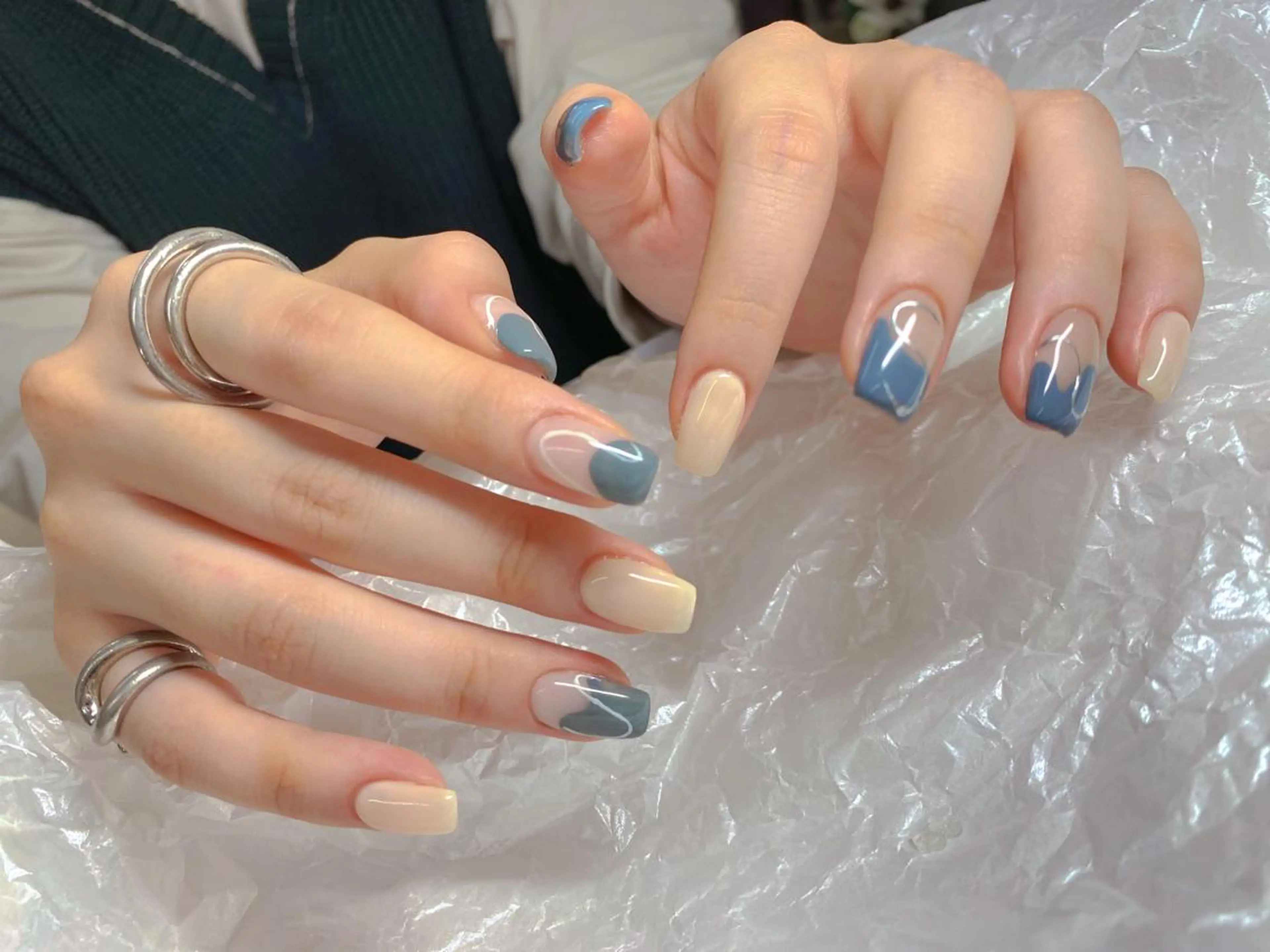 10本中6本アートのコース🌸ワンカラーor ストーンデザインサンプルの中より選ぶいただけます💓（ソフトオフ込み）の写真