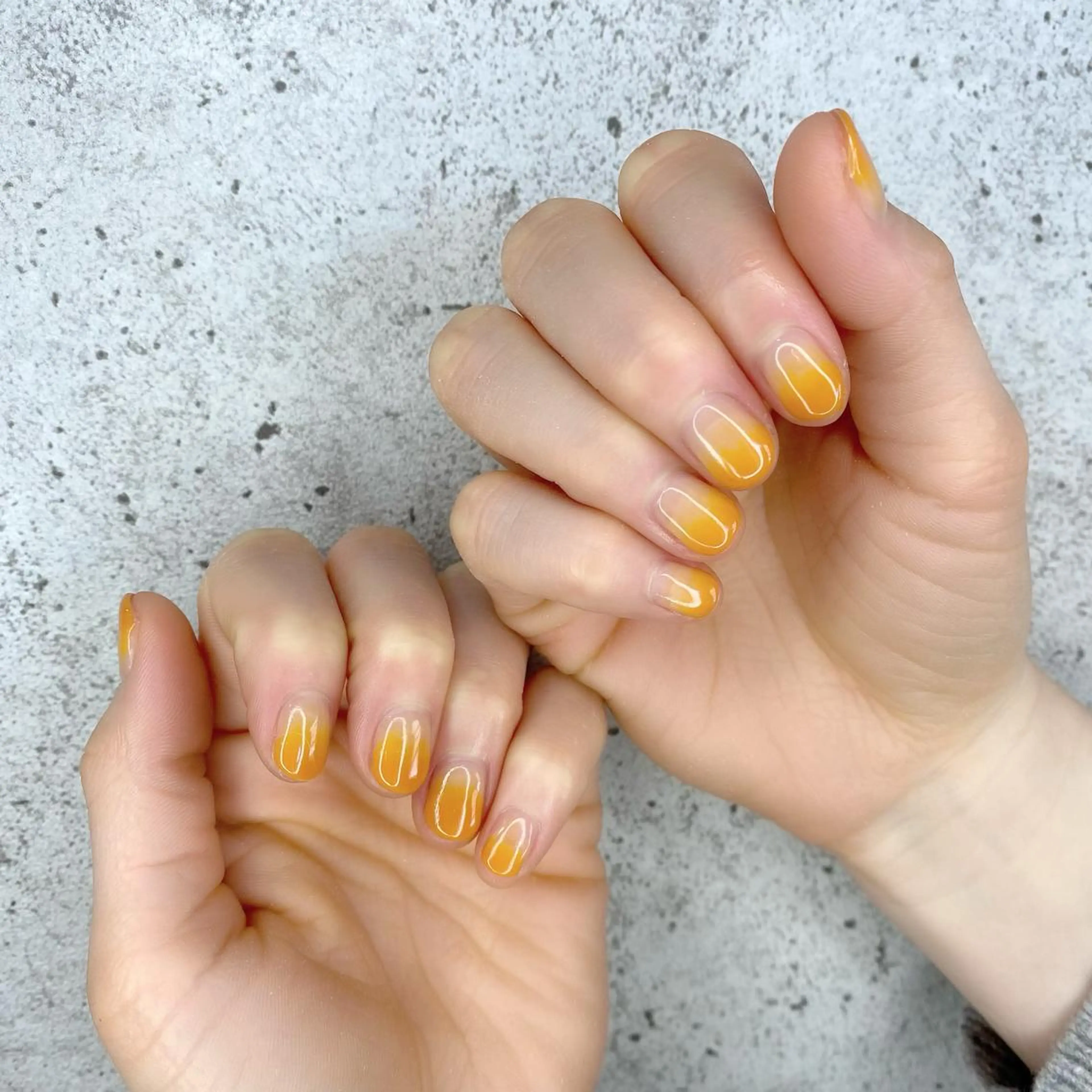 ショート カラー パーマ ヘアアレンジ メンズ キッズ ネイル マツエク・マツパ グラデーションカラー グラデーション ラメ(グリッター) 冬ネイル ハンドネイル Salon Ｋのネイルデザイン