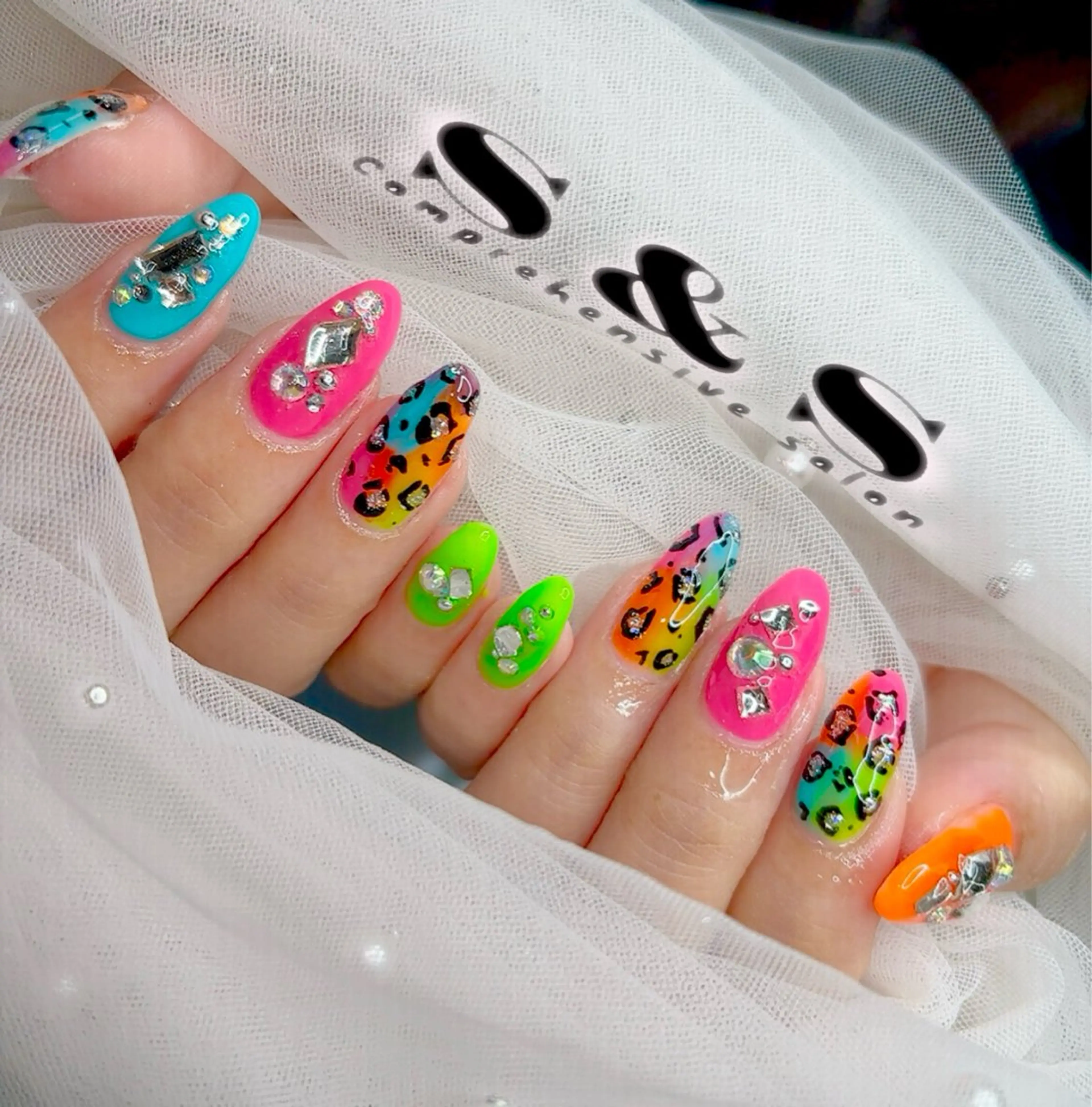 ネイル アニマル柄 長さ出し メンズネイル 持ち込み 夏ネイル S&S 村田小百合のネイルデザイン