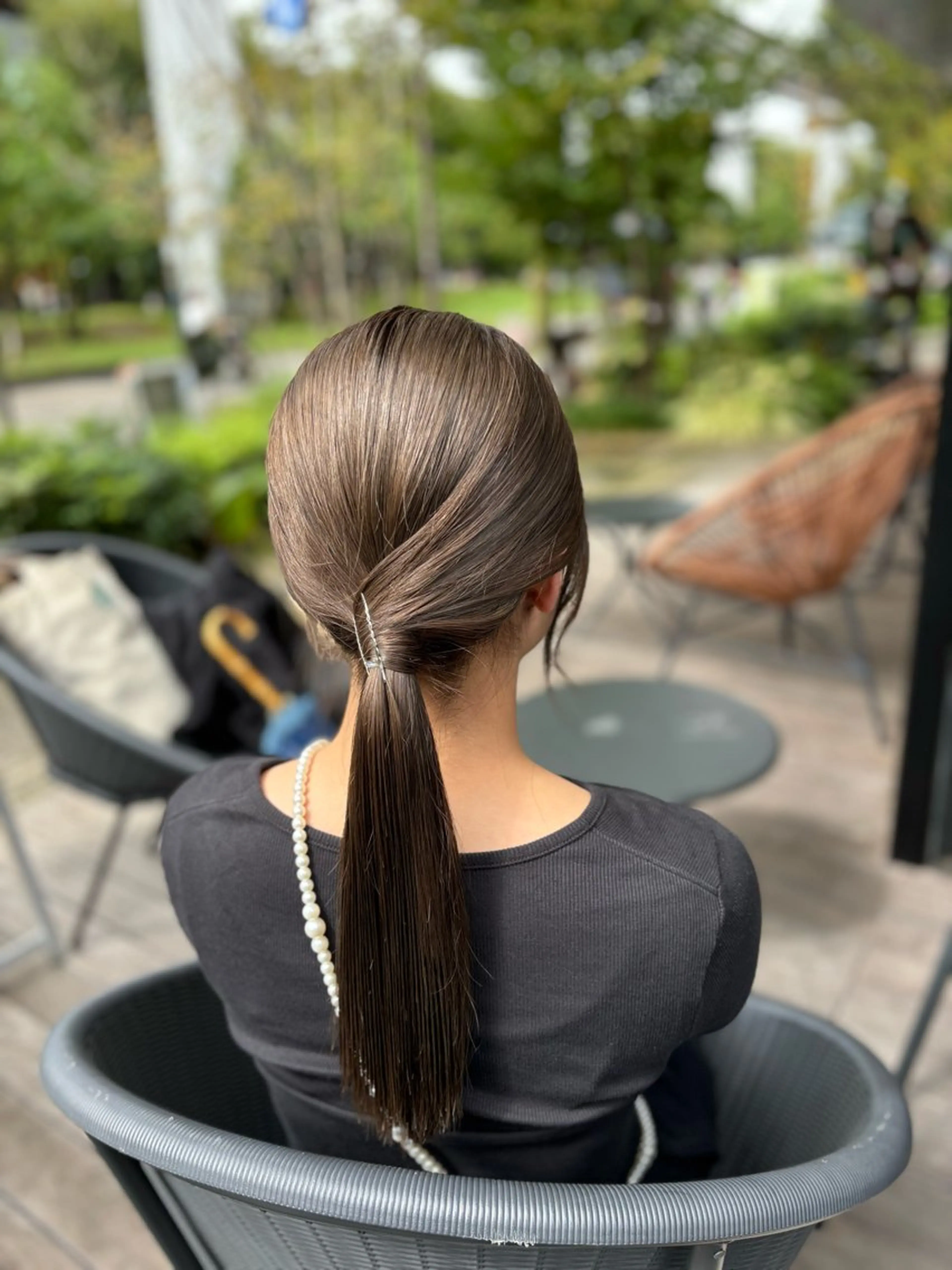 セミロング カラー ヘアアレンジ 加藤 愛実のヘアスタイル