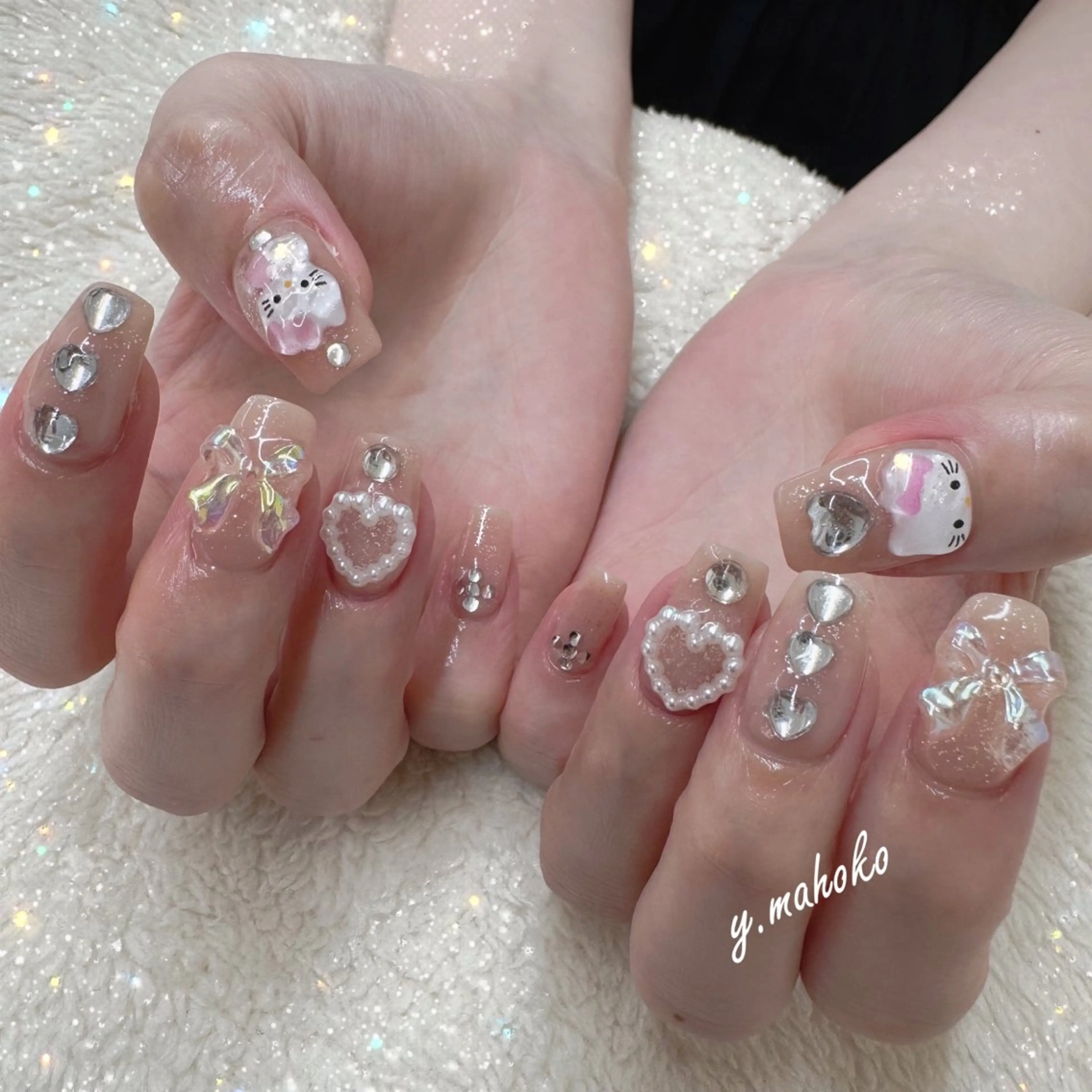ネイル 持ち込み ハンドネイル She nail studio 原宿所属・パラジェル有/ スカルプ/mahoのネイルデザイン