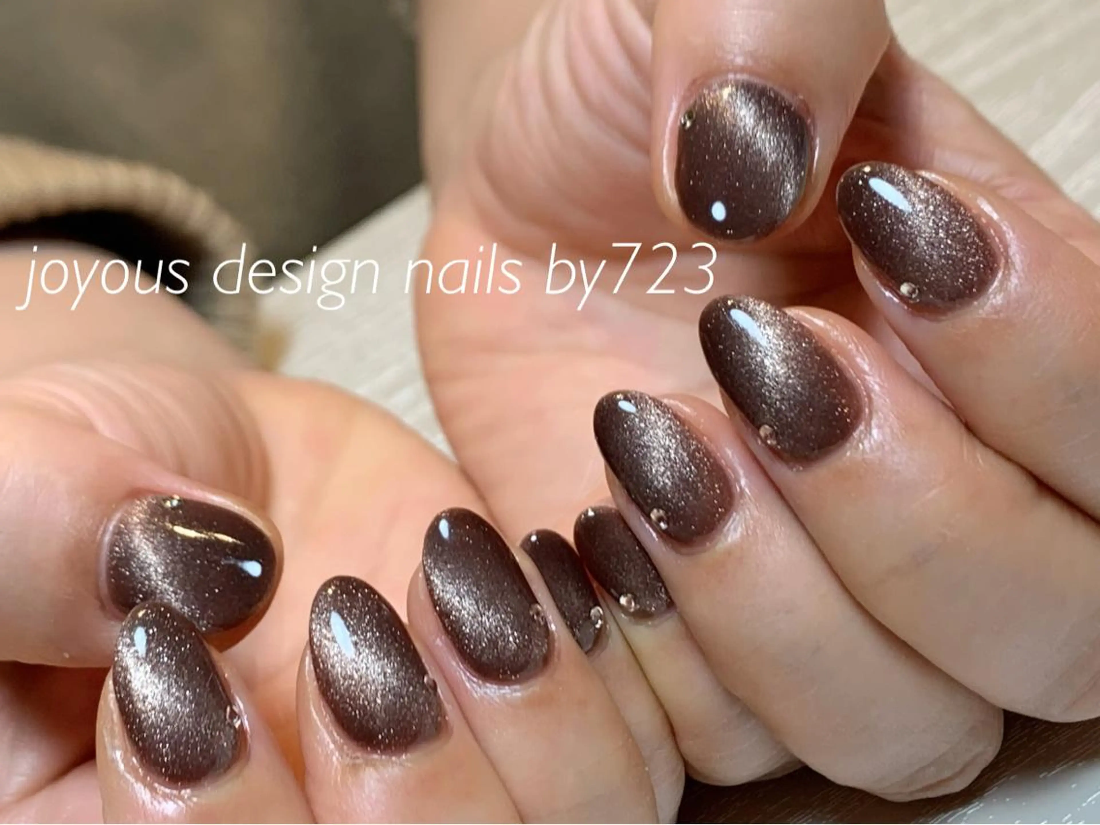 ネイル ストーンネイル ハンドネイル jdn natsumiのネイルデザイン