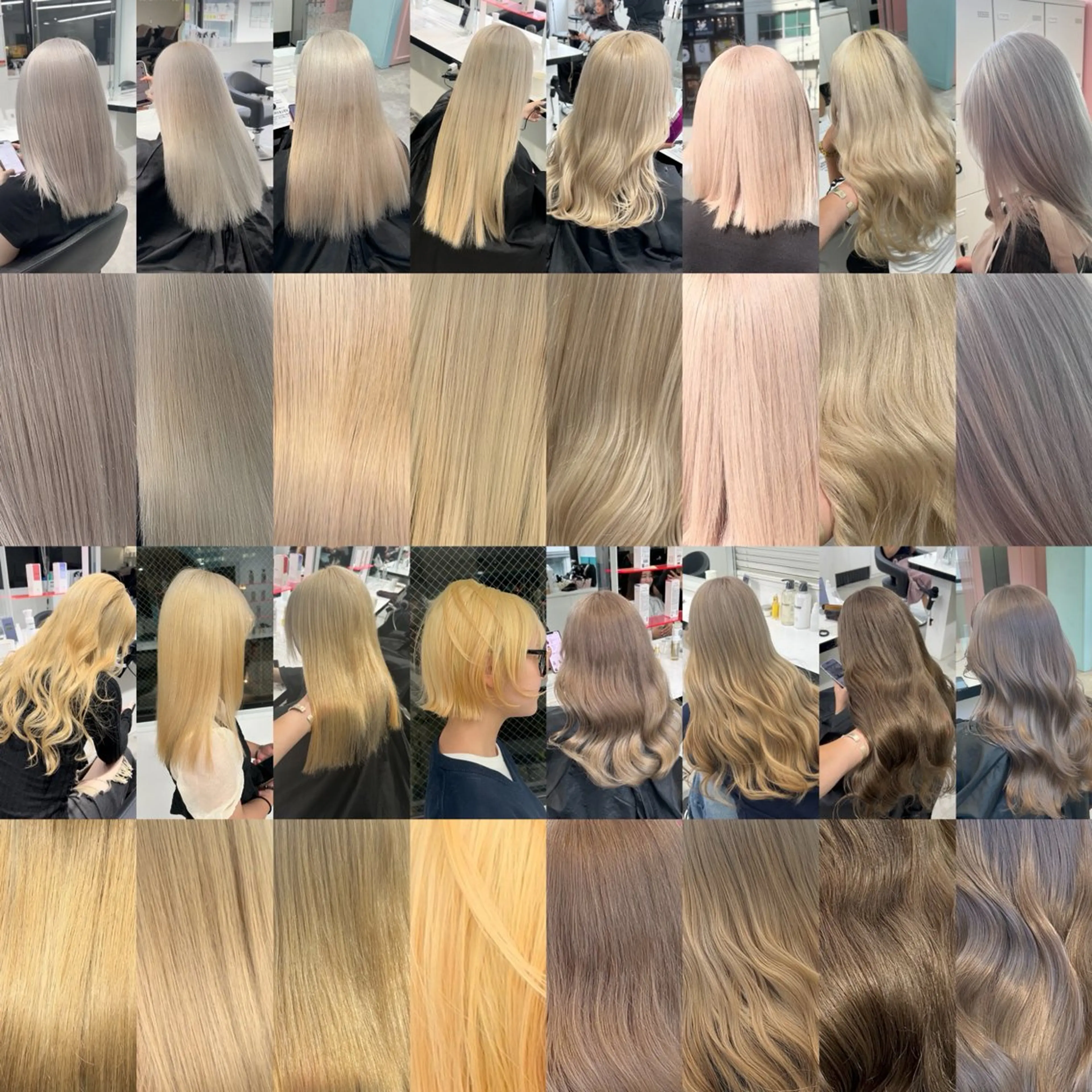 ロング カラー ヘアカラー 履歴修正屋さん／ ブロンド／ホワイトのヘアスタイル