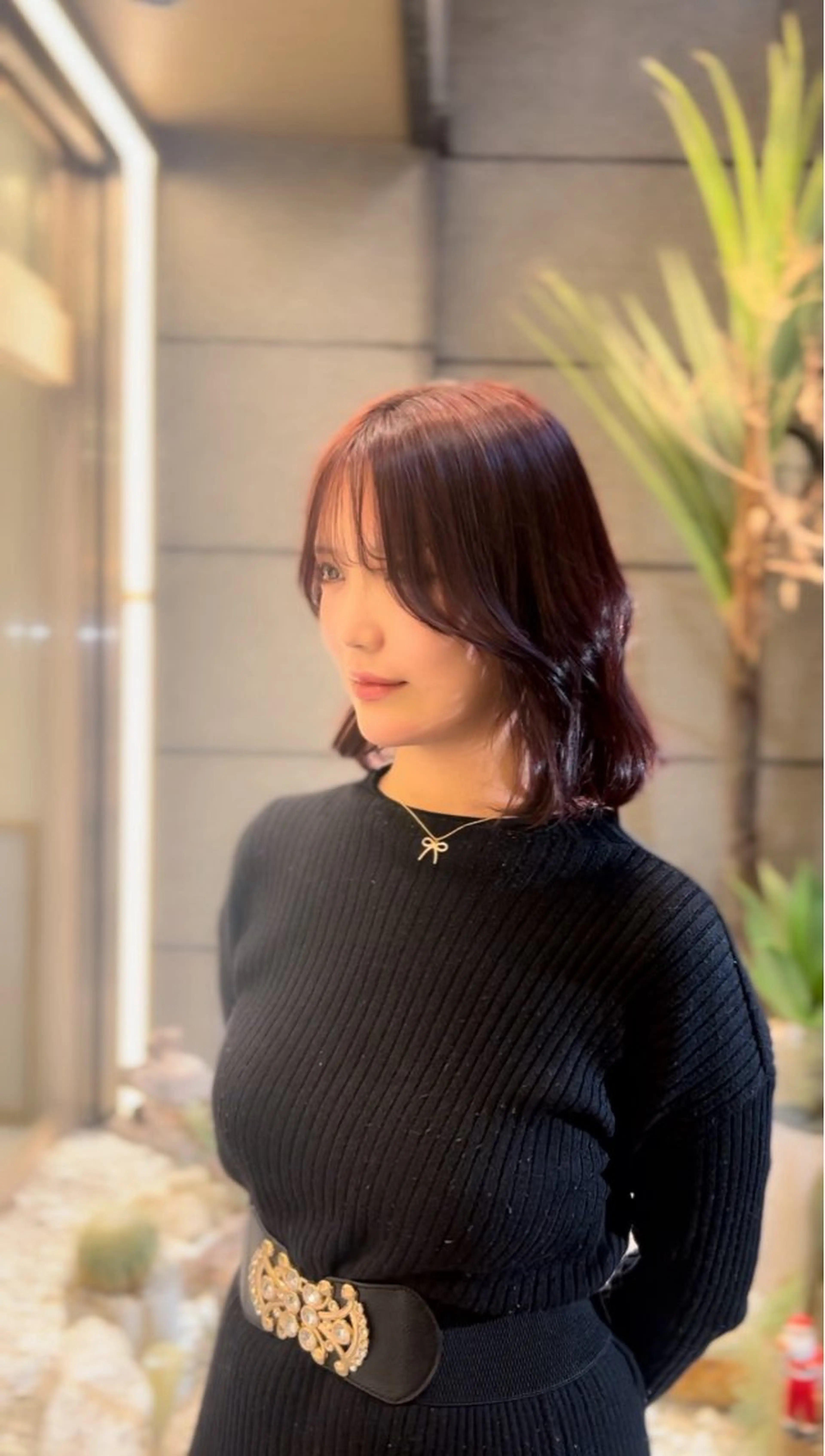 ミディアム カラー カット ヘアカラー トリートメント 艶髪透明感🫧/ひか カットモデル募集✂︎のヘアスタイル