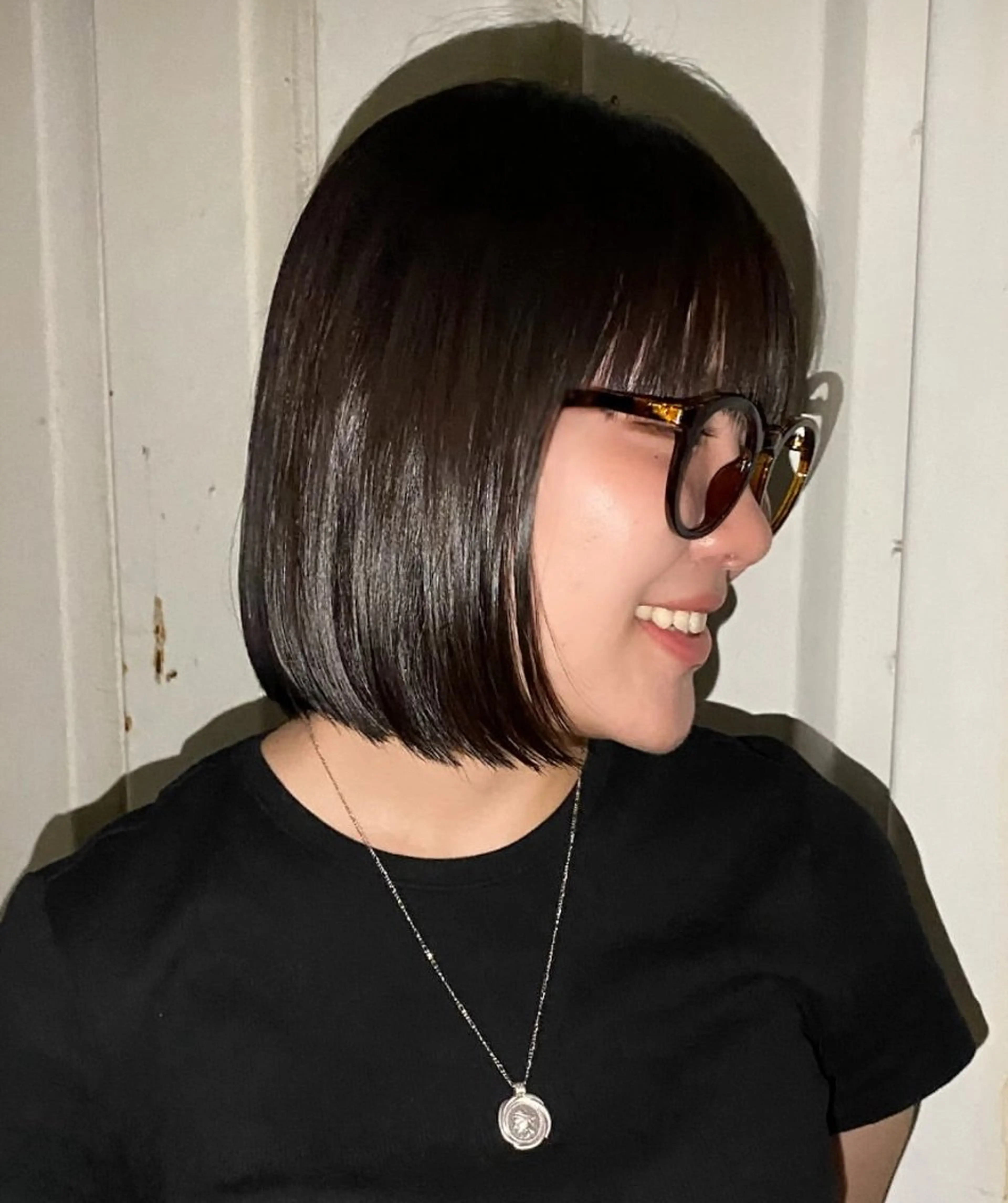 ミディアム カラー ブラウンカラー Bërg所属・Bërg kiraのヘアスタイル