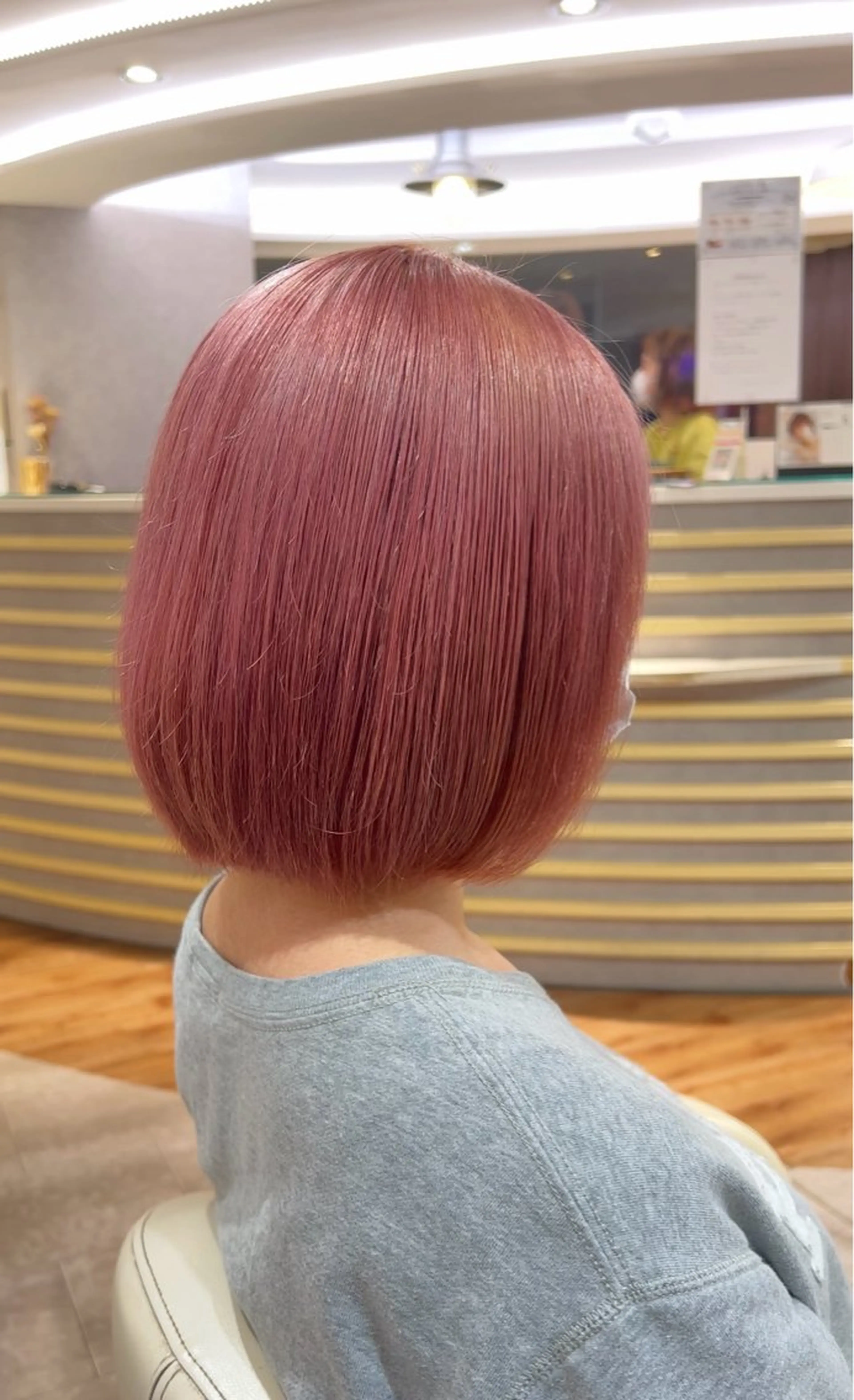 ミディアム カラー ピンクカラー ヘアカラー トリートメント メンズパーマ/ メンズカット/タクヤのヘアスタイル