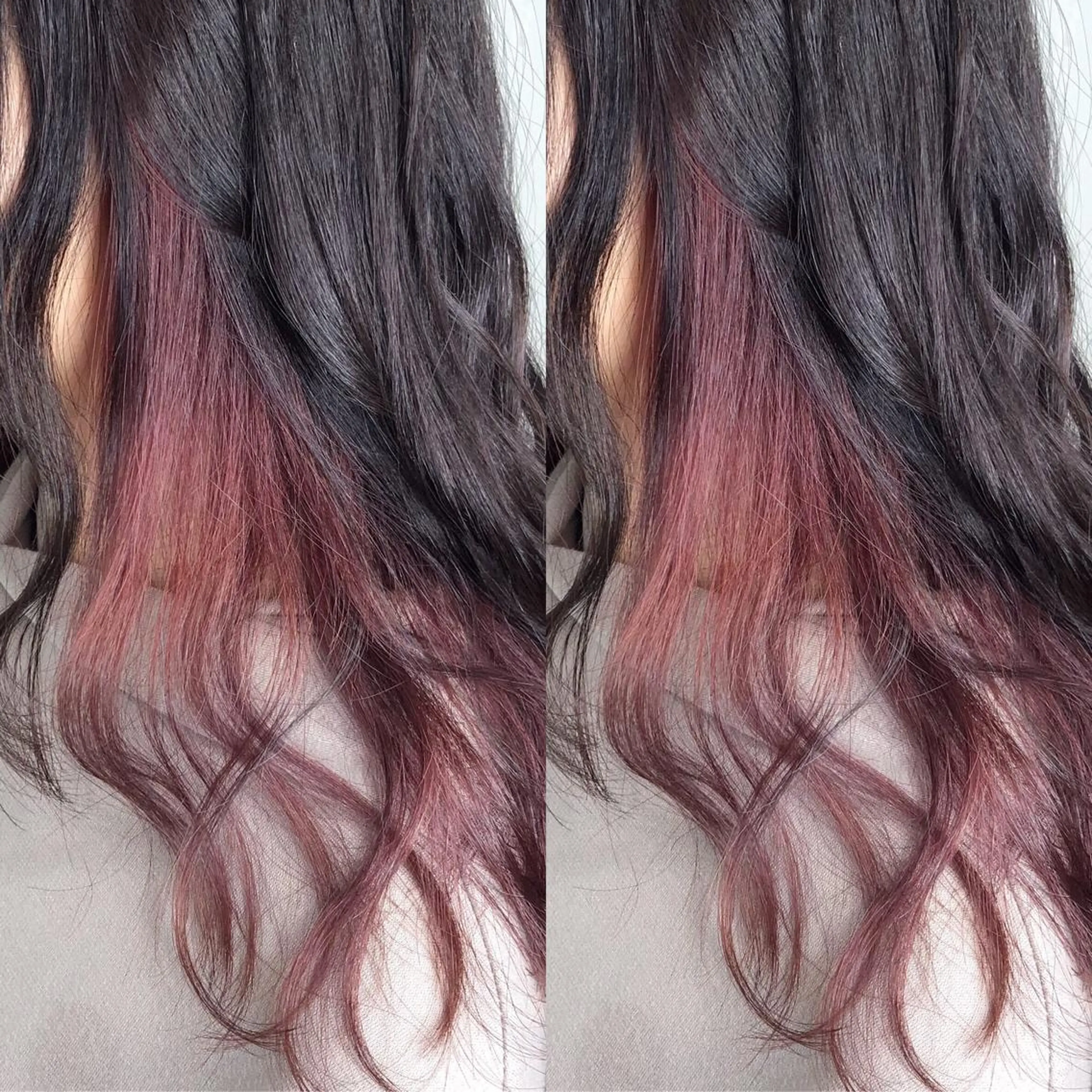 ロング カラー パーマ ヘアアレンジ 八巻 晴香のヘアスタイル