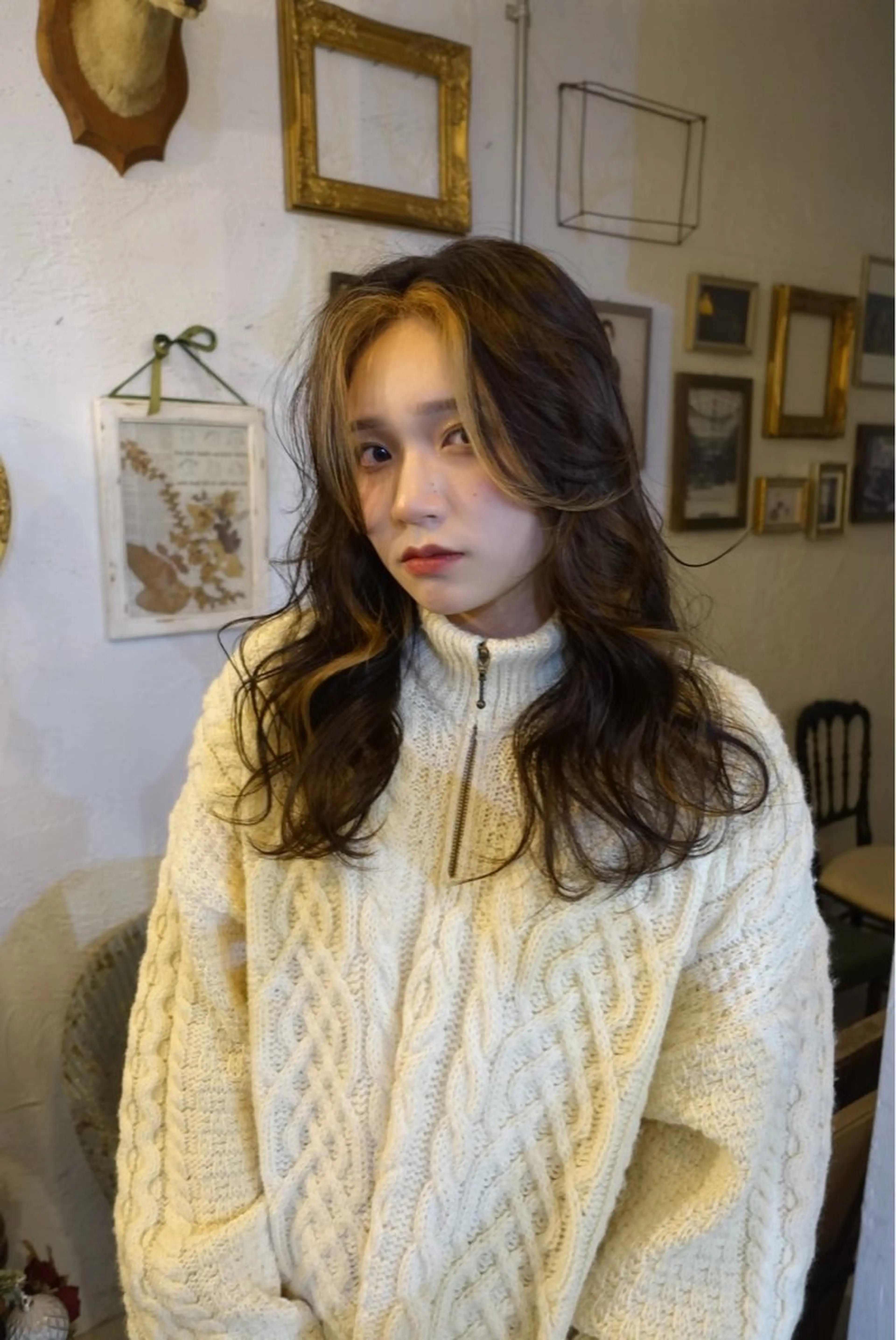 ロング 梅澤 舞のヘアスタイル