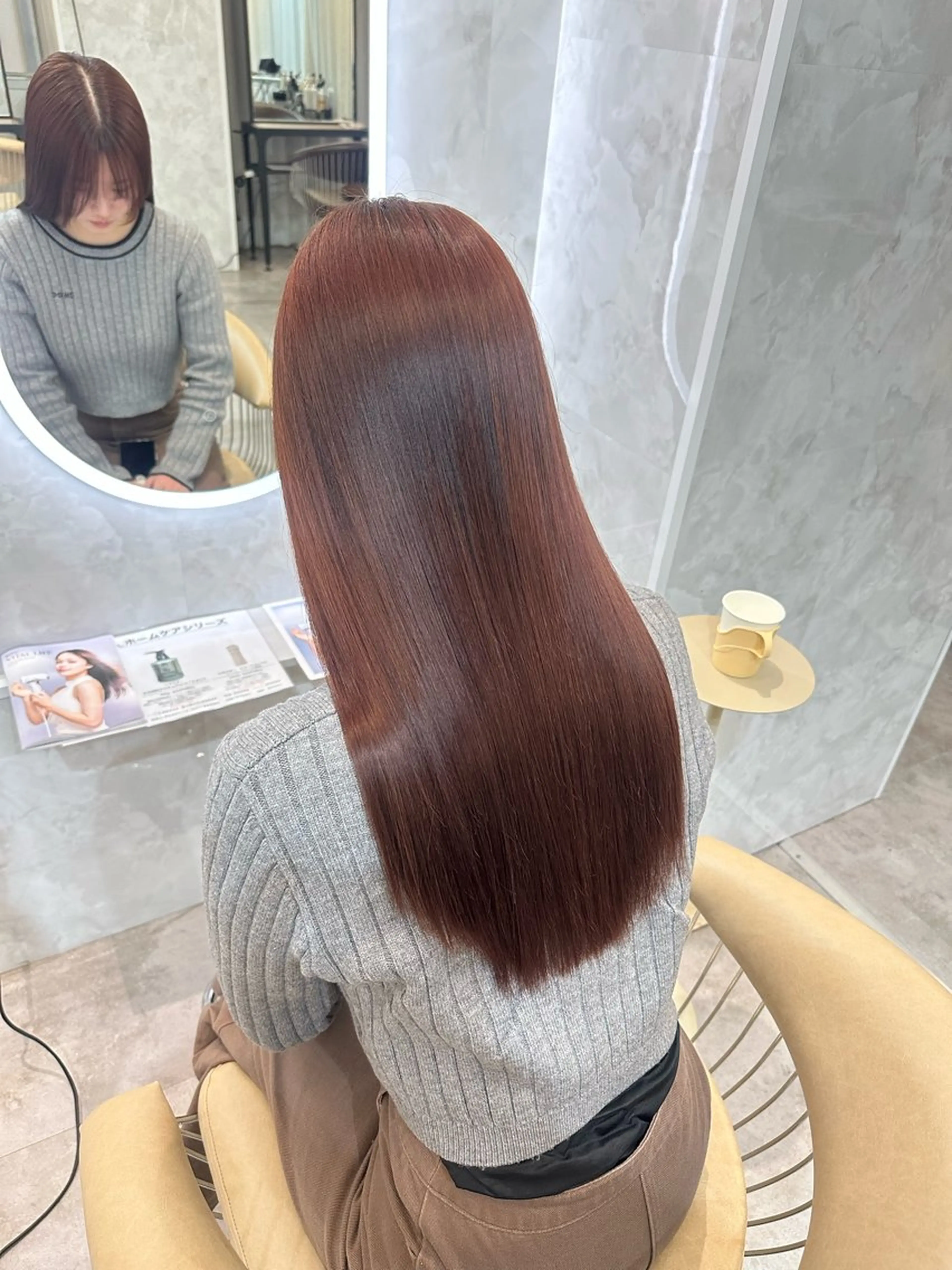 セミロング ヘアカラー SIGMA latte所属・畑中 夢のヘアスタイル