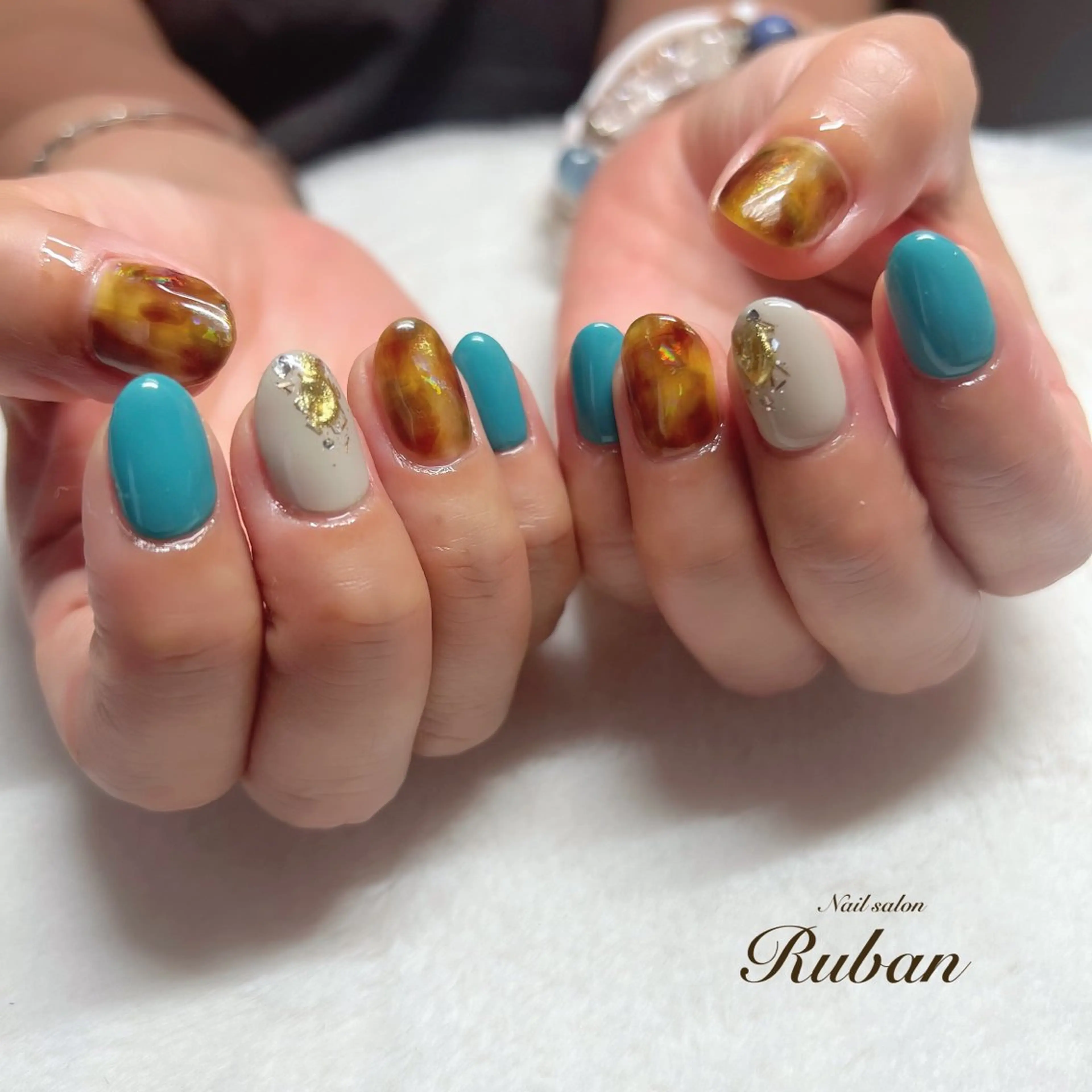 ネイル アートネイル べっ甲ネイル 持ち込み Nail salon Ruban所属・Nail salon Rubanのネイルデザイン