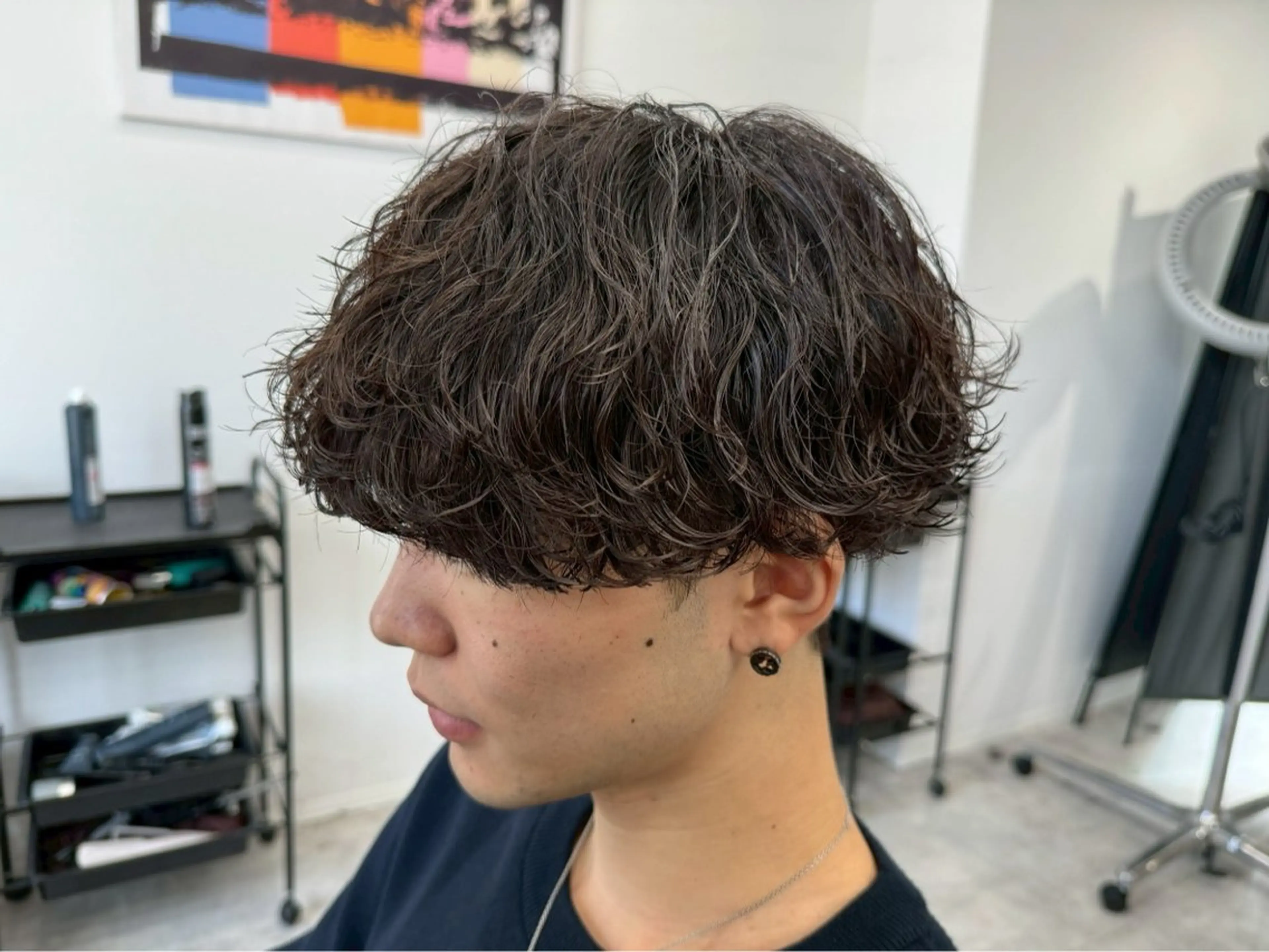 パーマ メンズ メンズパーマ/波巻き 桜井凌平のヘアスタイル