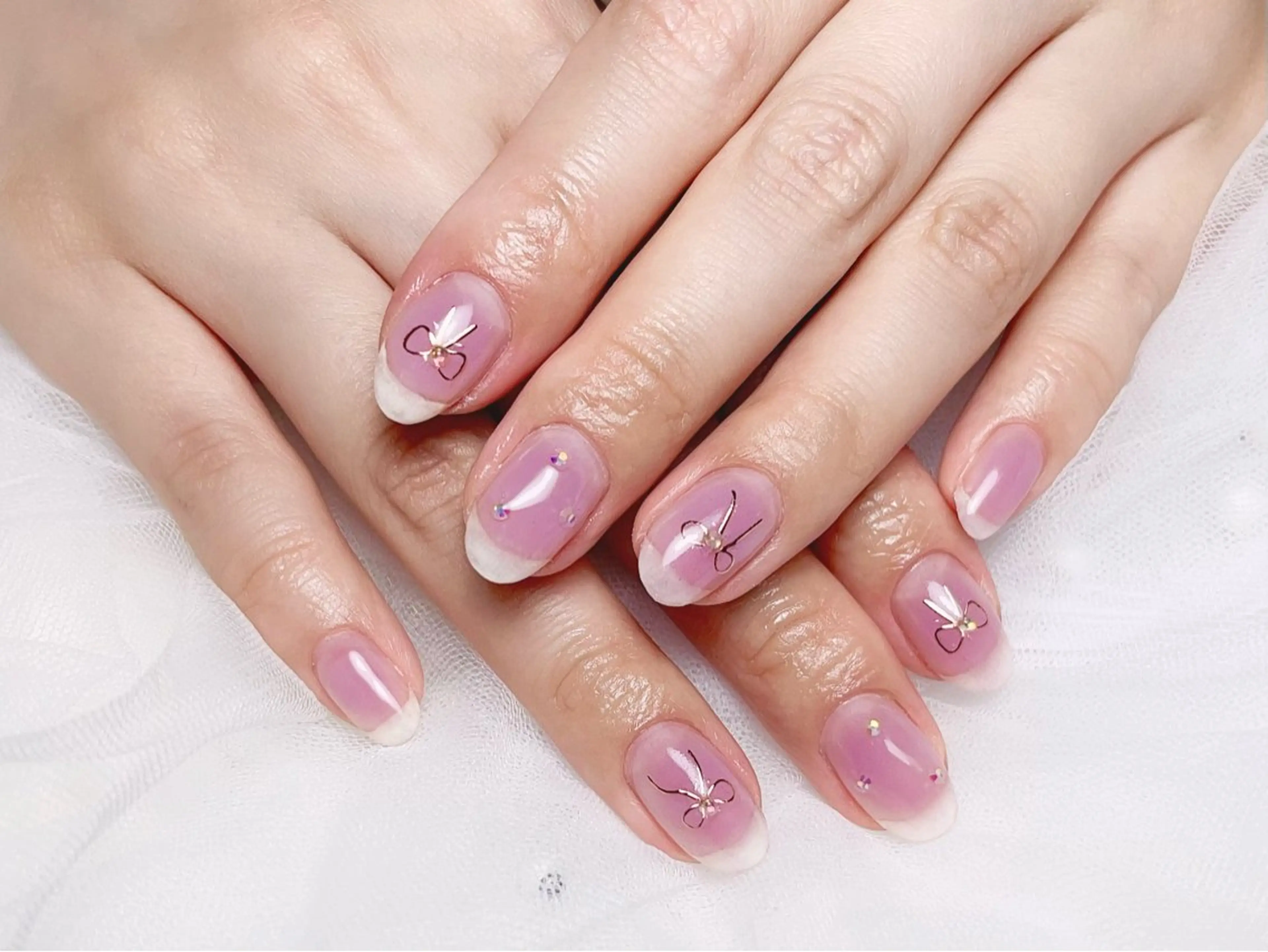 ネイル アートネイル チークネイル 夏ネイル Rs nail 新宿西口のネイルデザイン
