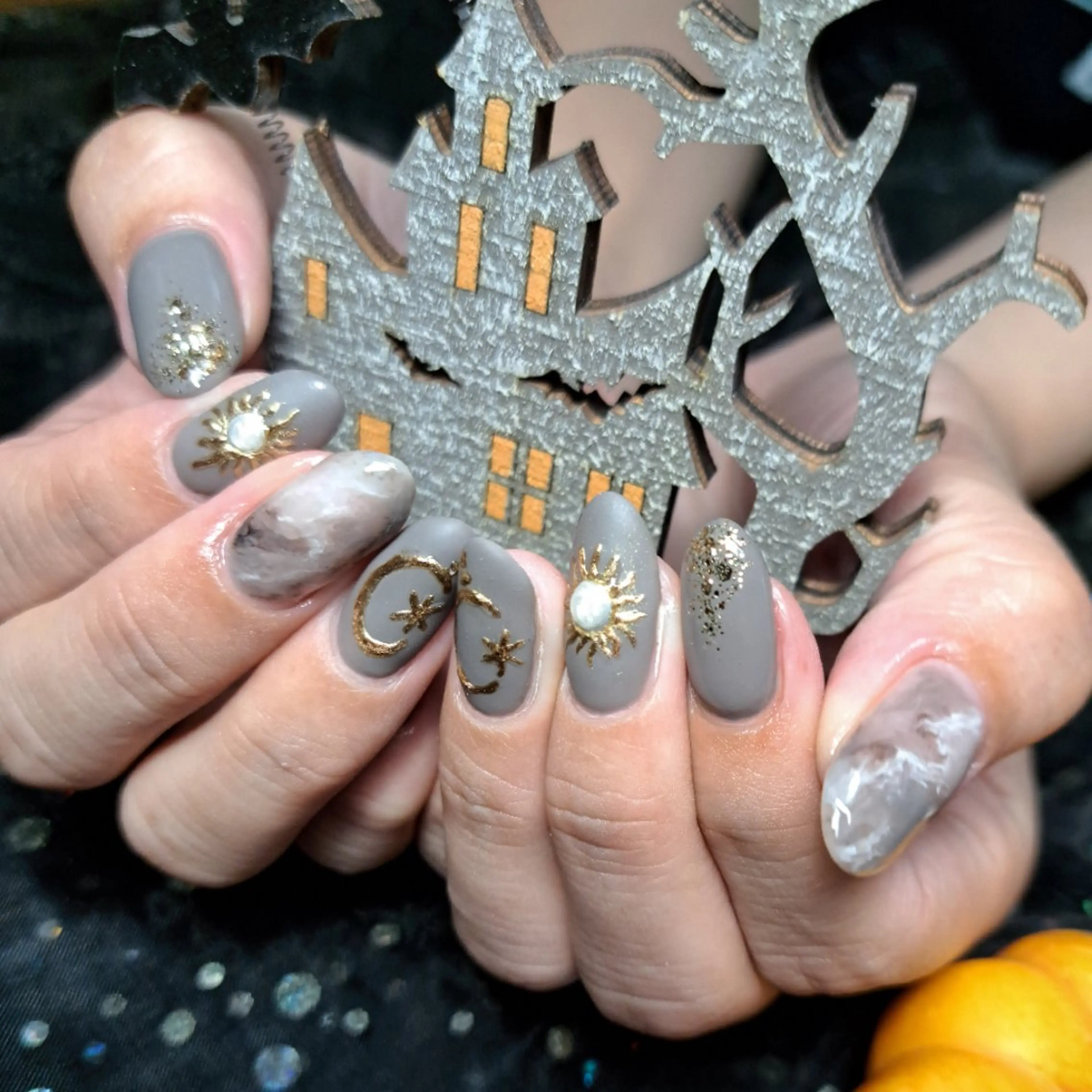 ネイル ハロウィン 持ち込み ハンドネイル HAYASHI  Nのネイルデザイン