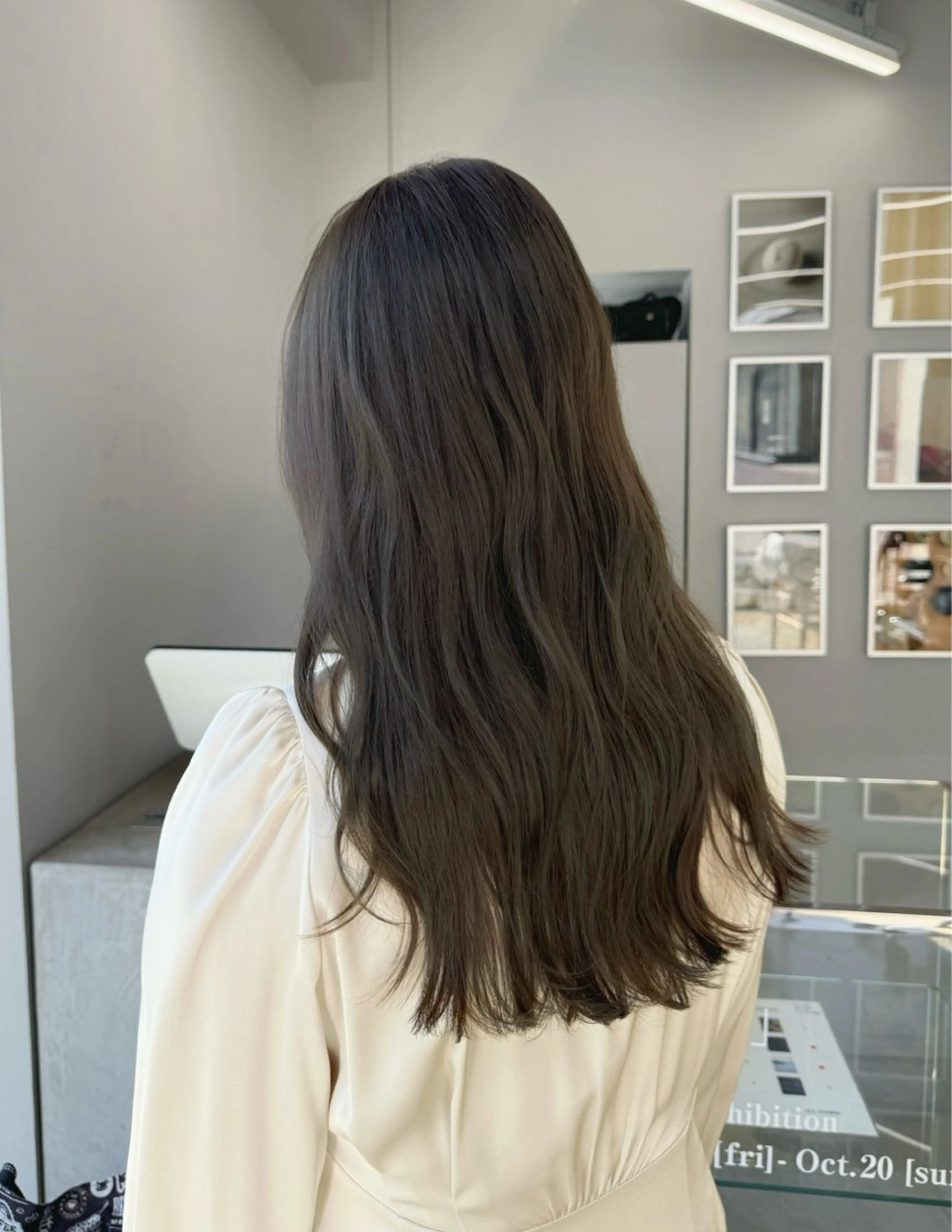 カラー ヘアカラー トリートメント maina/透明感 ベージュ/ブラウンのヘアスタイル