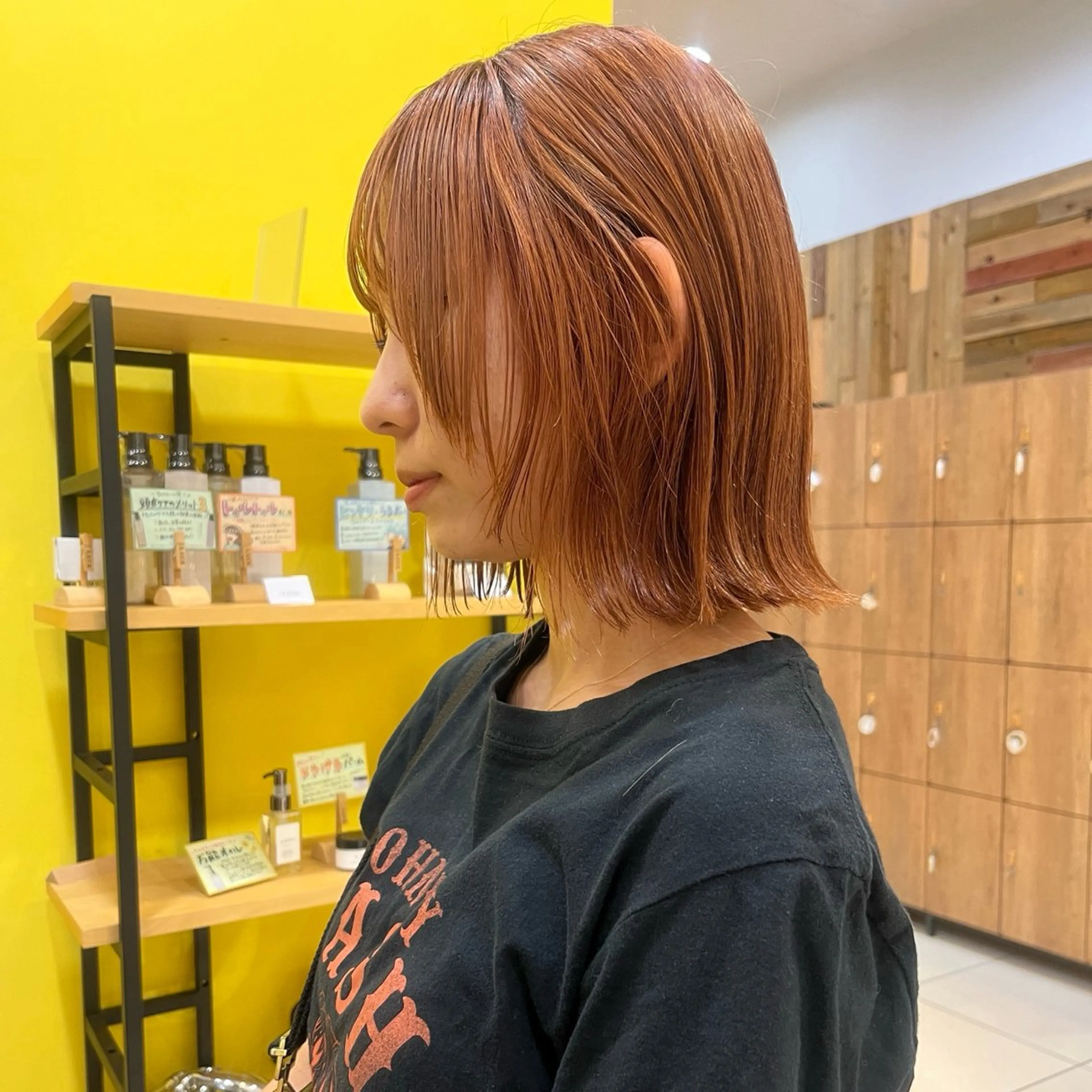 カラー ヘアカラー アカネ/暖色カラー /ボブ🪐🧡のヘアスタイル