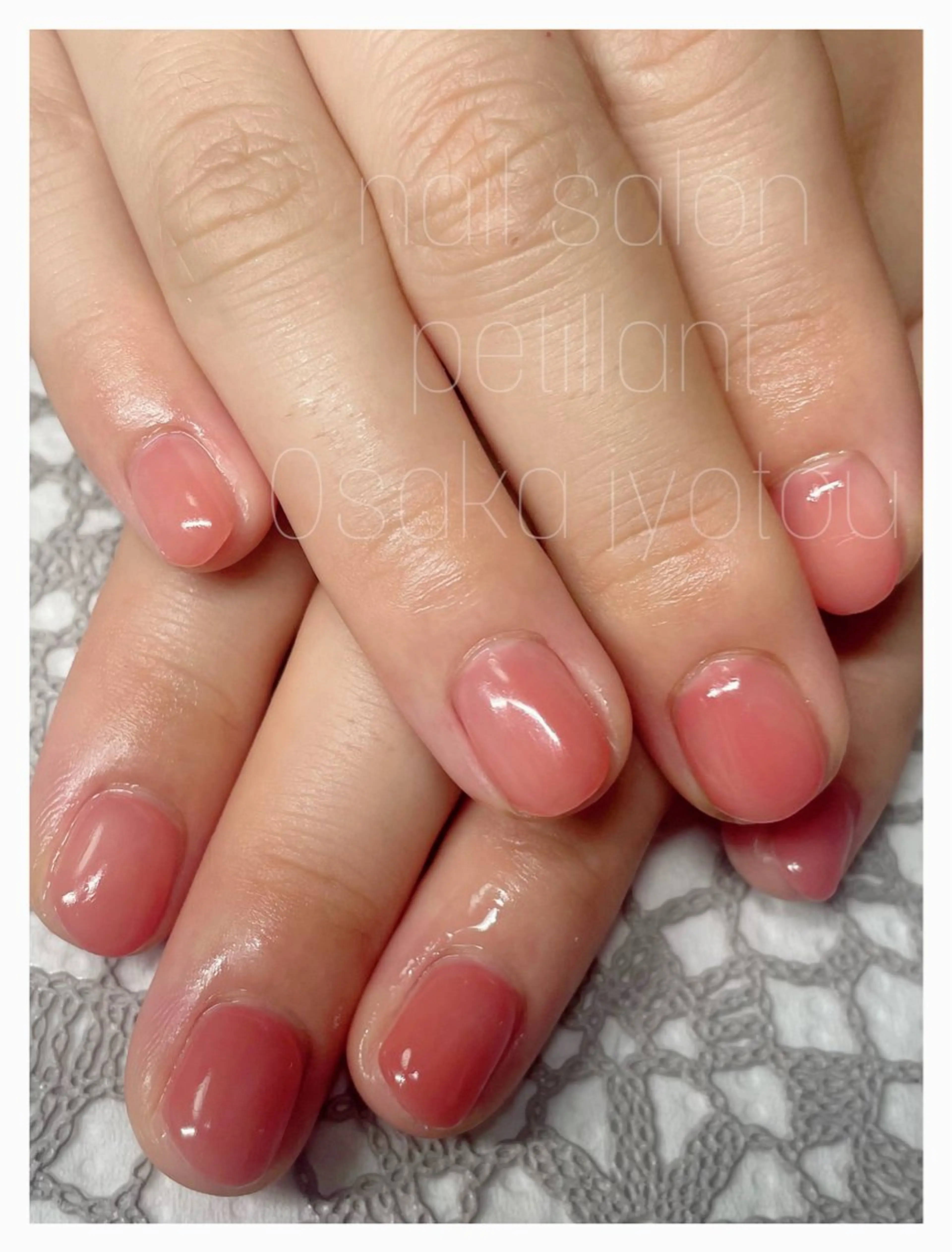 ネイル クリアネイル ピンク ハンドネイル ハンドケア petillant所属・nail salon petillantのネイルデザイン
