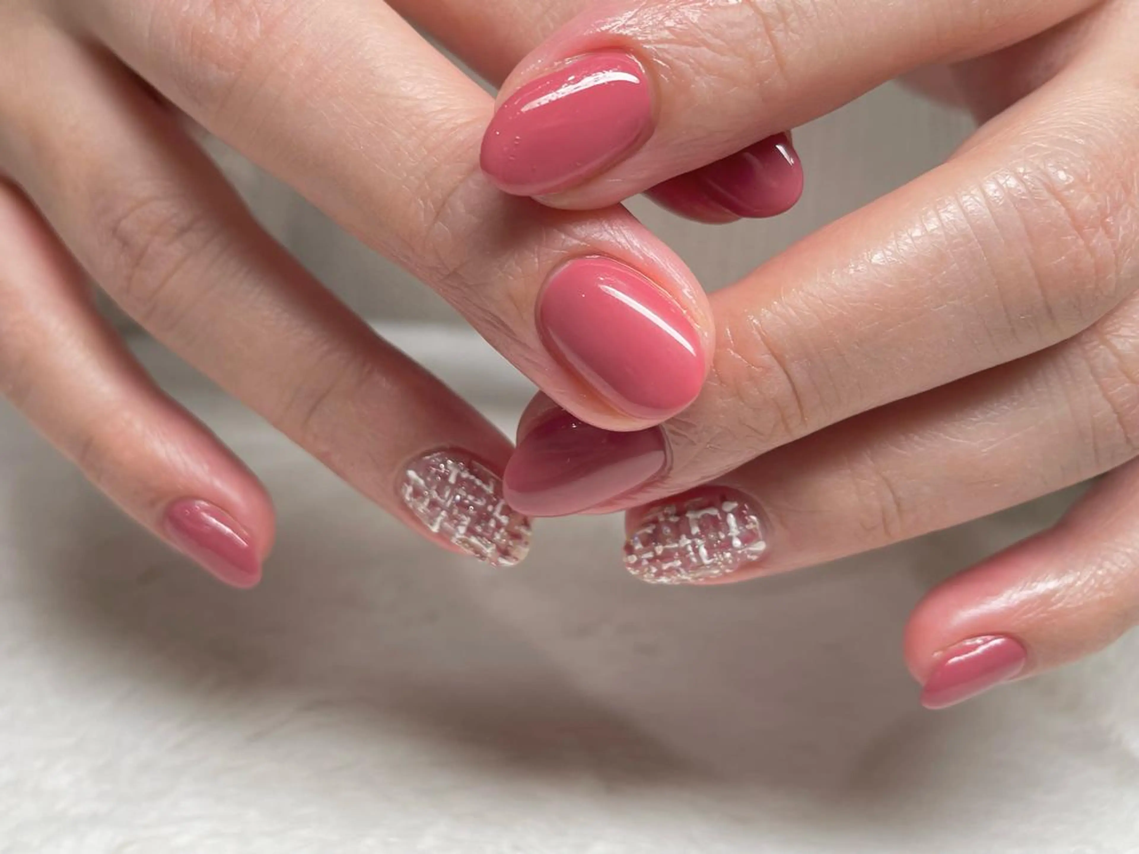 ネイル ツイードネイル riri nail所属・riri-nail Rie Endoのネイルデザイン