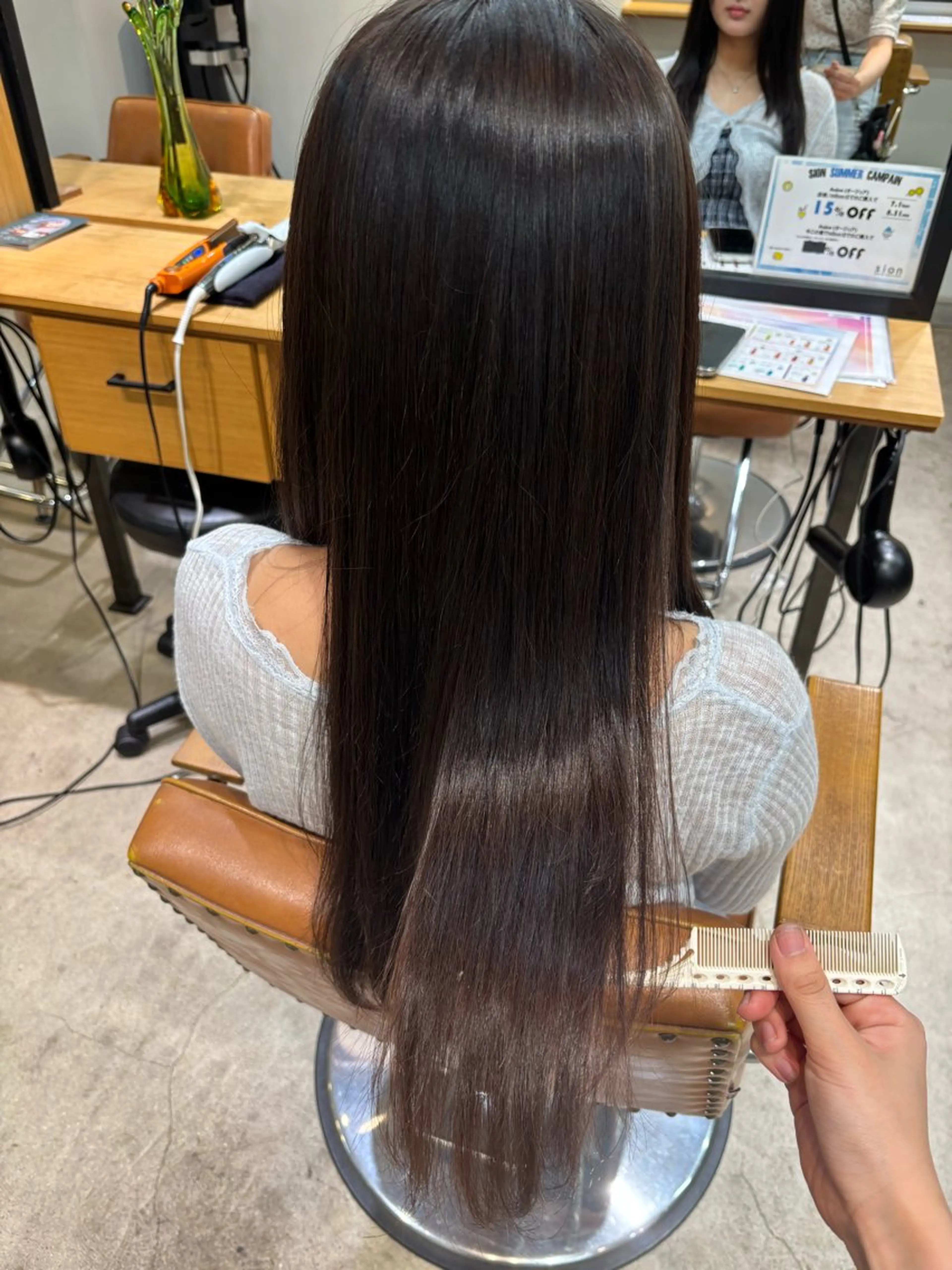 ロング カラー zina karin୨୧˙˳⋆のヘアスタイル