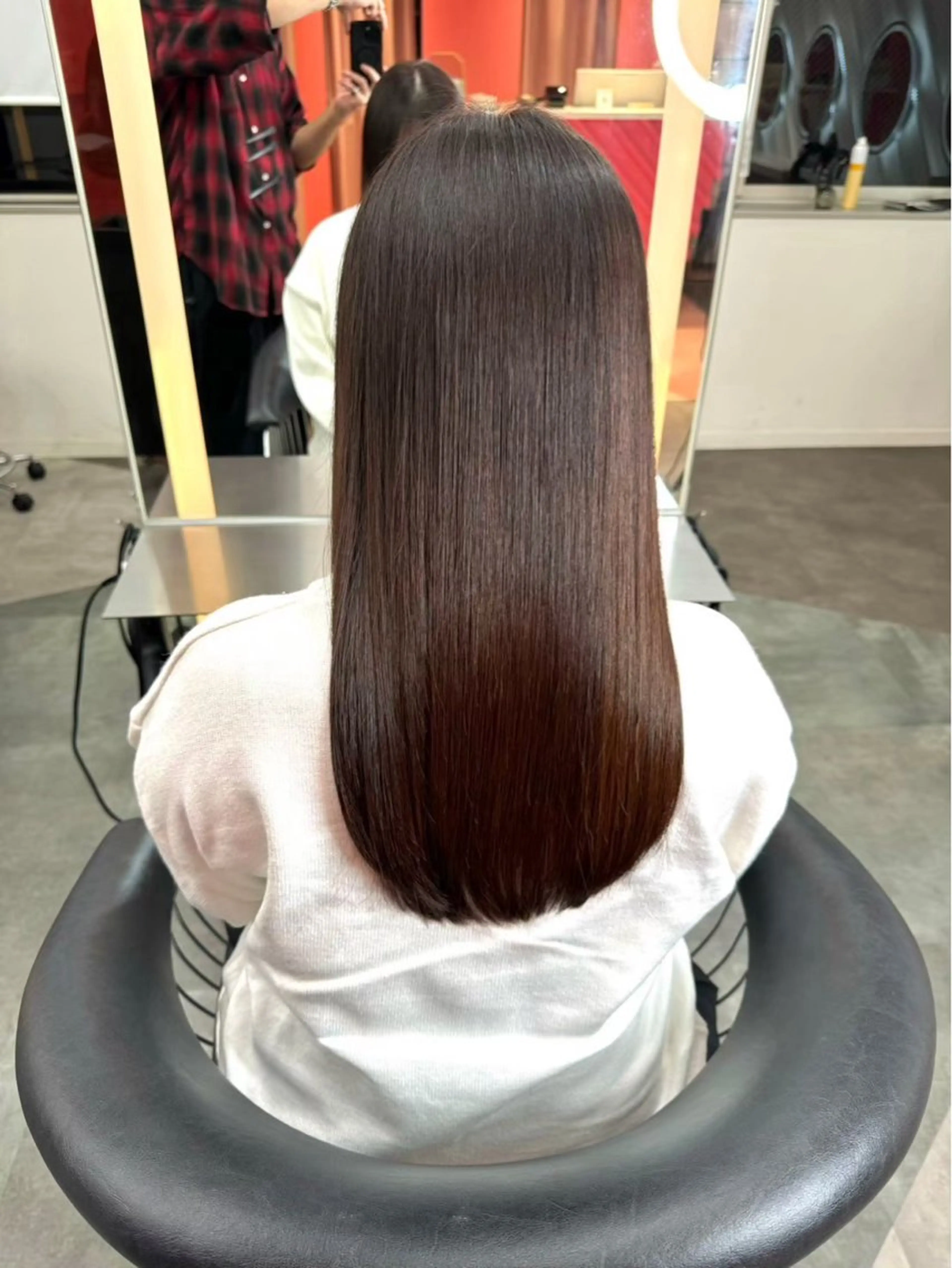 ロング 縮毛矯正/レイヤー/ 髪質改善/龍之介のヘアスタイル