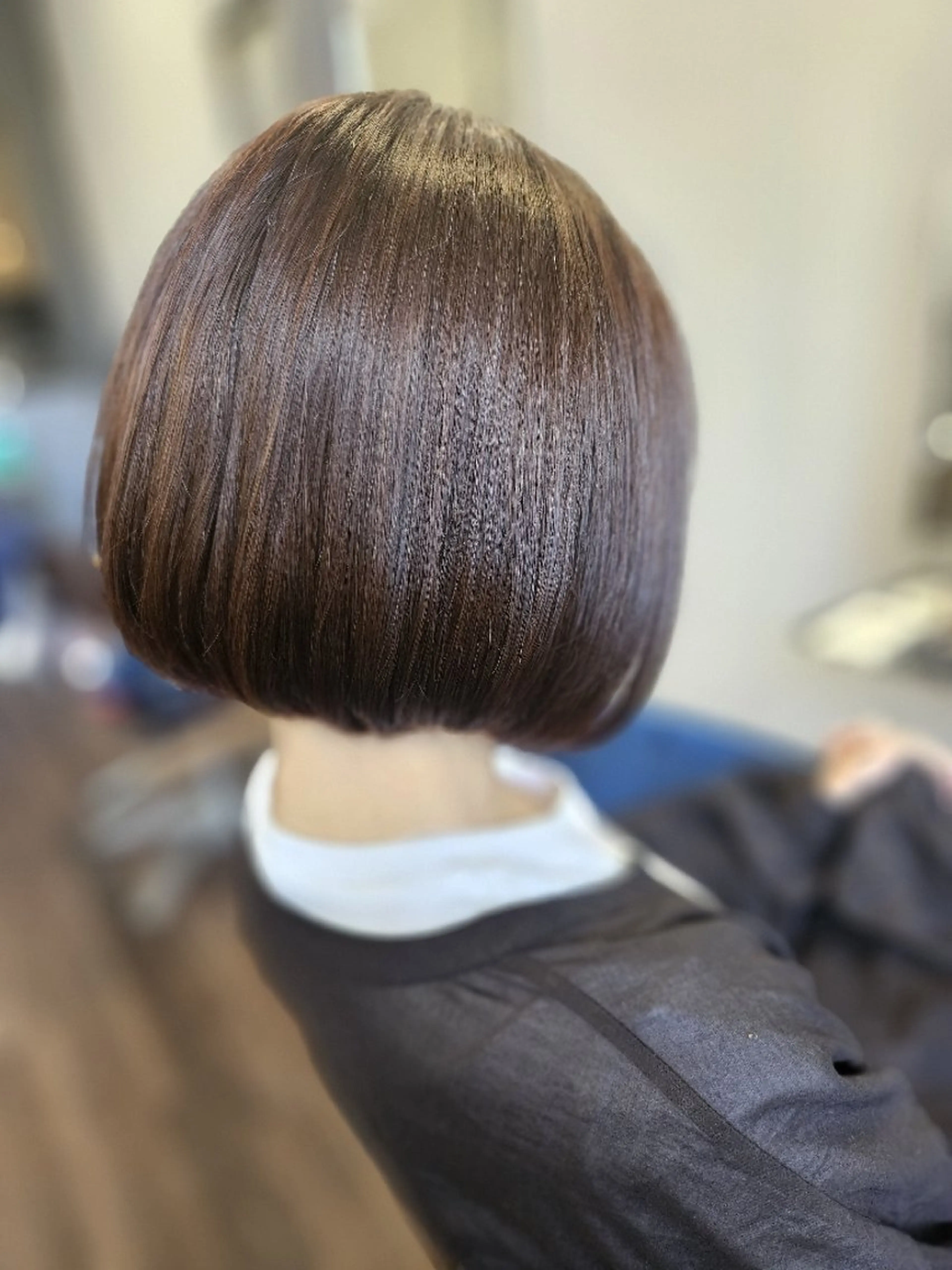 ショート カラー ワンレンボブ レッドカラー バイオレットカラー ボブ カット ヘアカラー トリートメント terra✂️川嶋 大輔のヘアスタイル