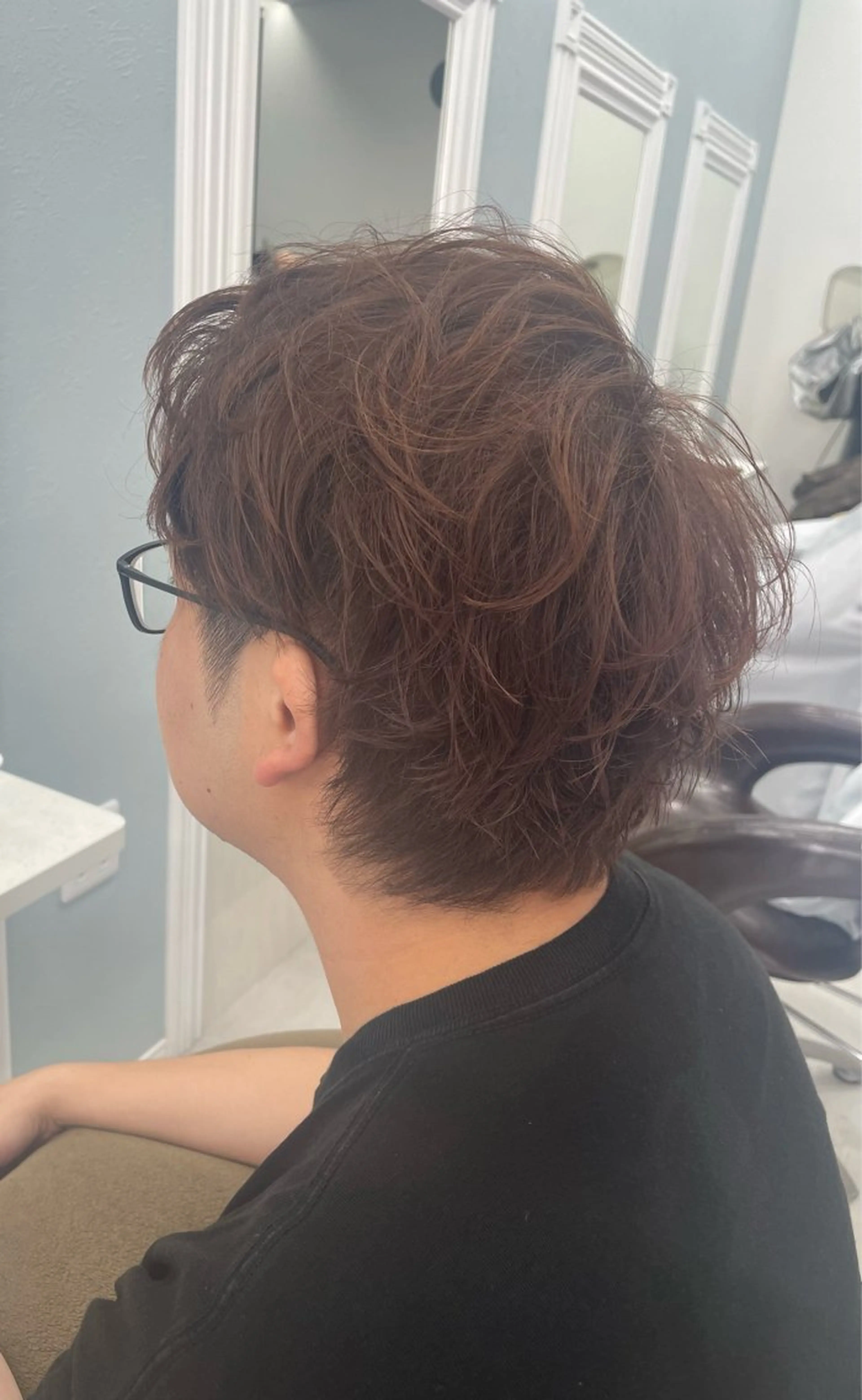 ショート カラー メンズ オレンジ レッドカラー 似合わせカット 川崎/スタイリスト /髪質改善🫧のヘアスタイル