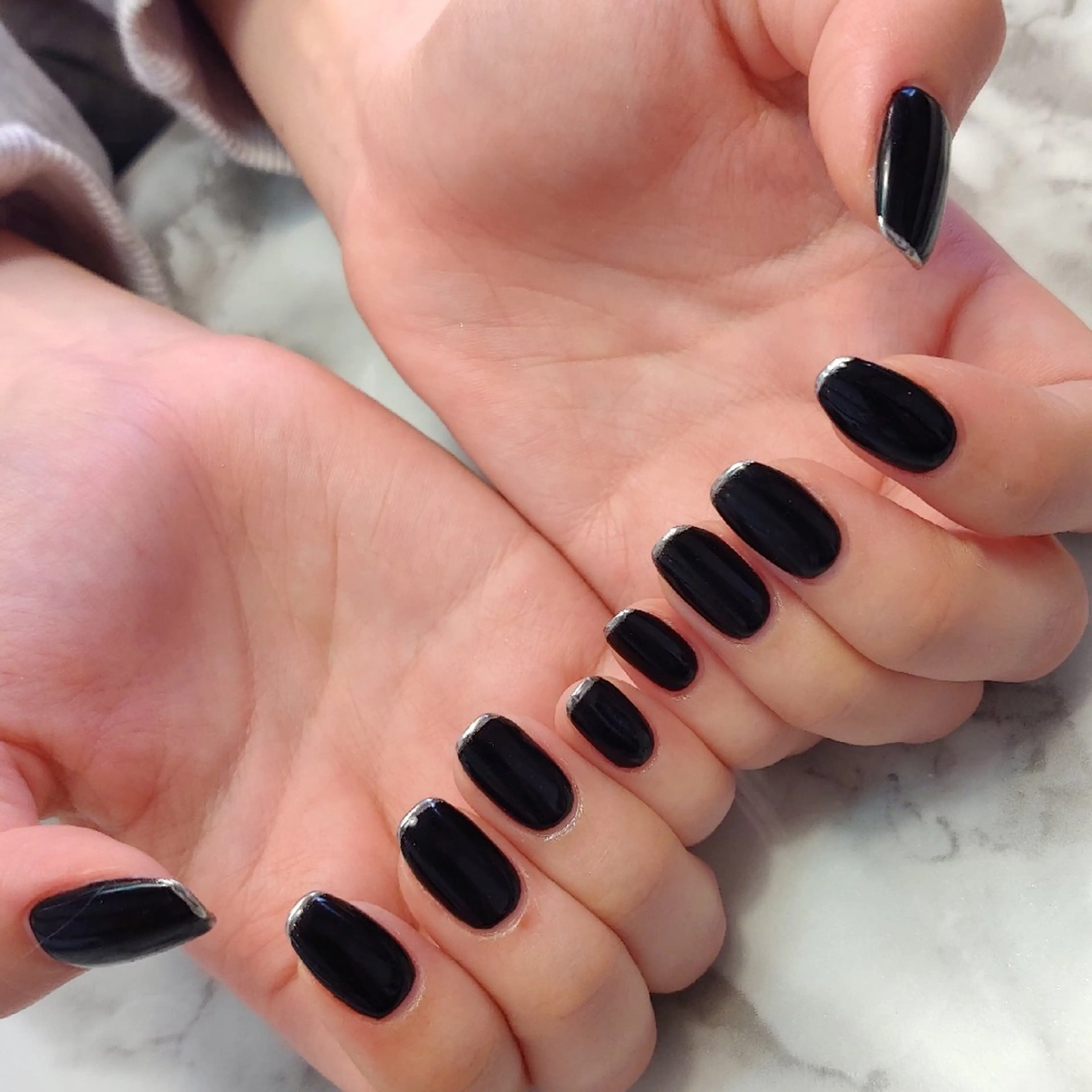 ネイル フレンチネイル ミラーネイル ジェヌインネイル 河内のネイルデザイン