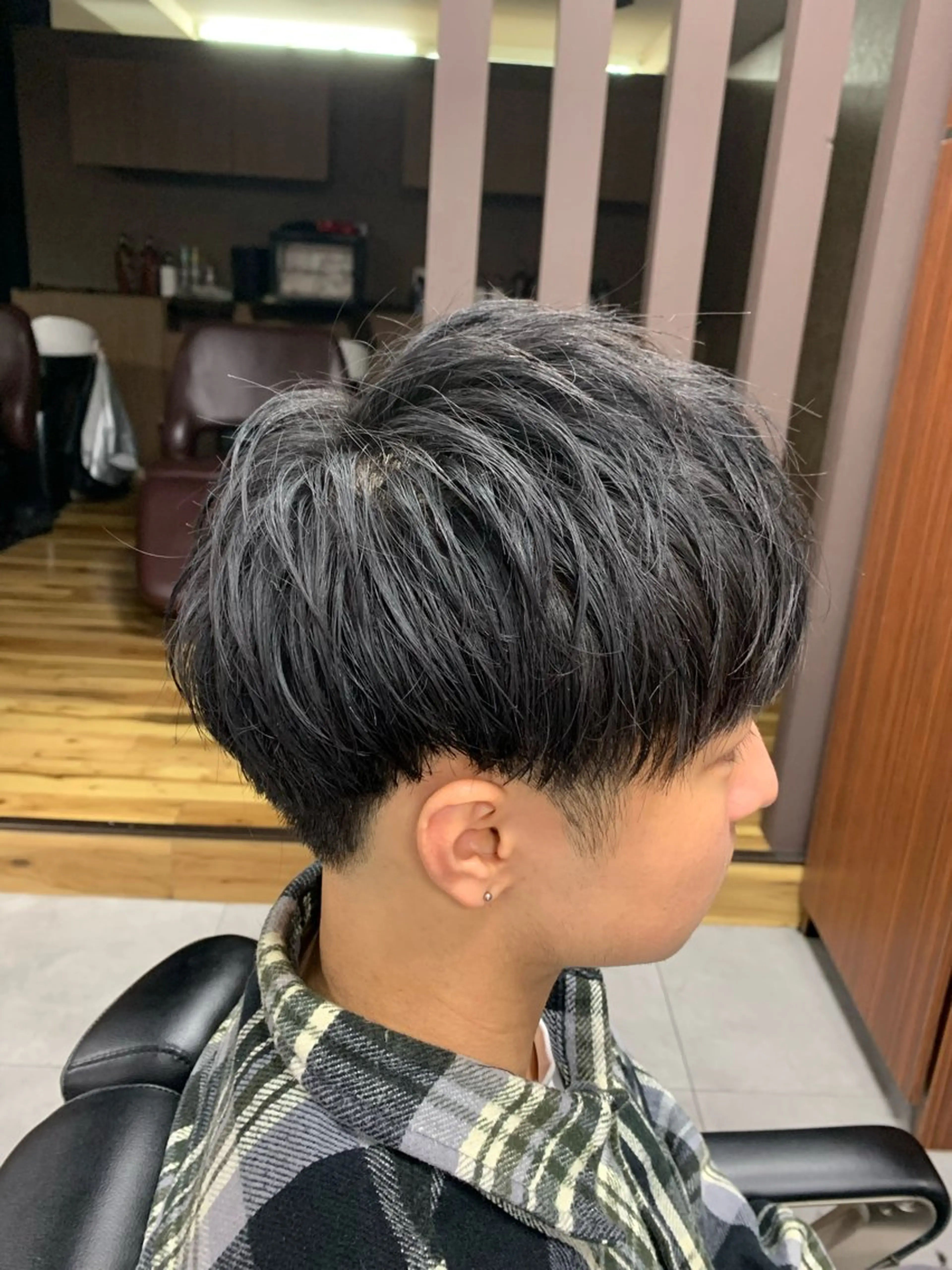 メンズ マッシュ バーバーショップ涼桜新町店所属・田中大 パーマ/メンズカットのヘアスタイル