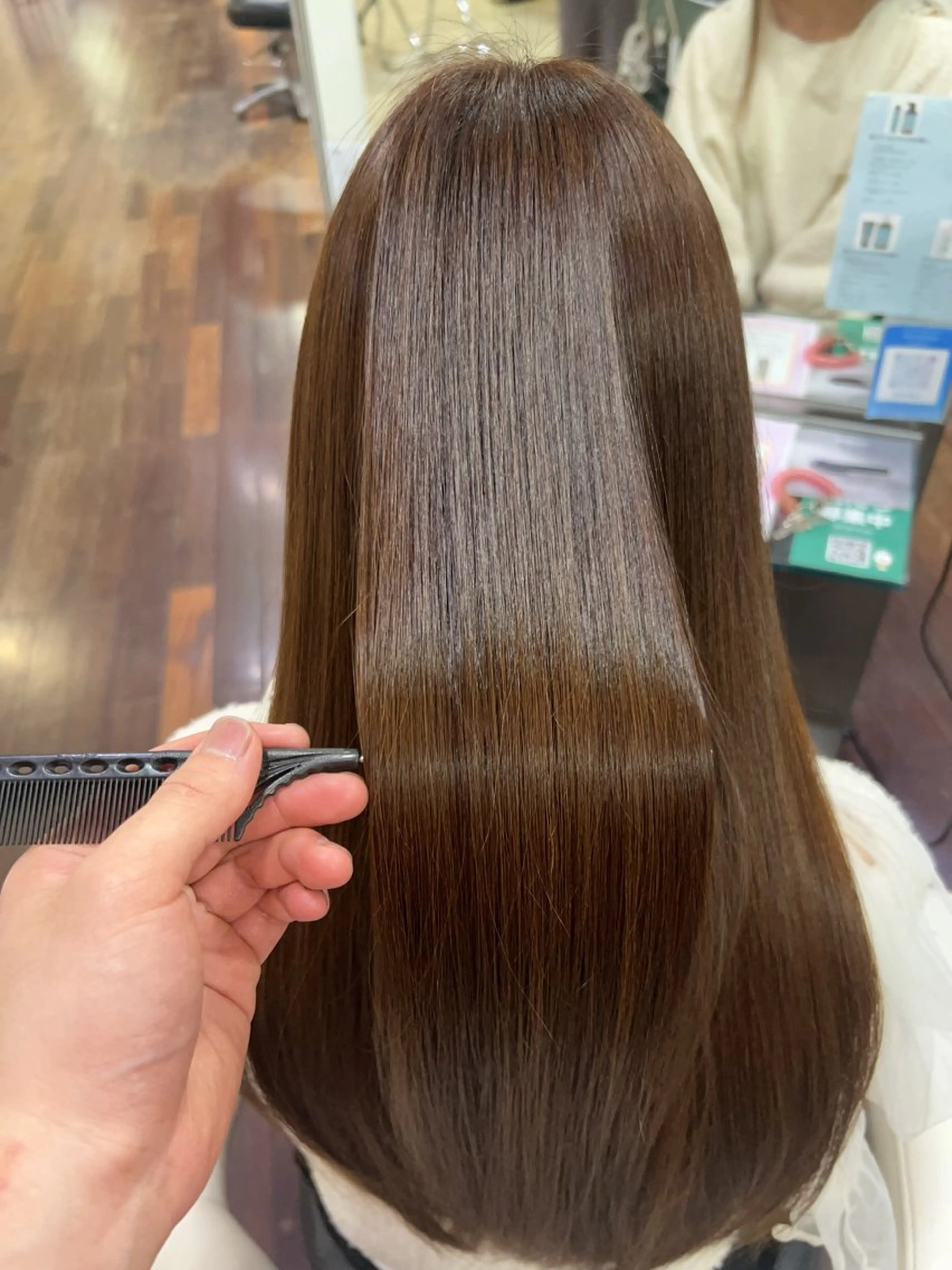 ロング カラー 平田 一成のヘアスタイル