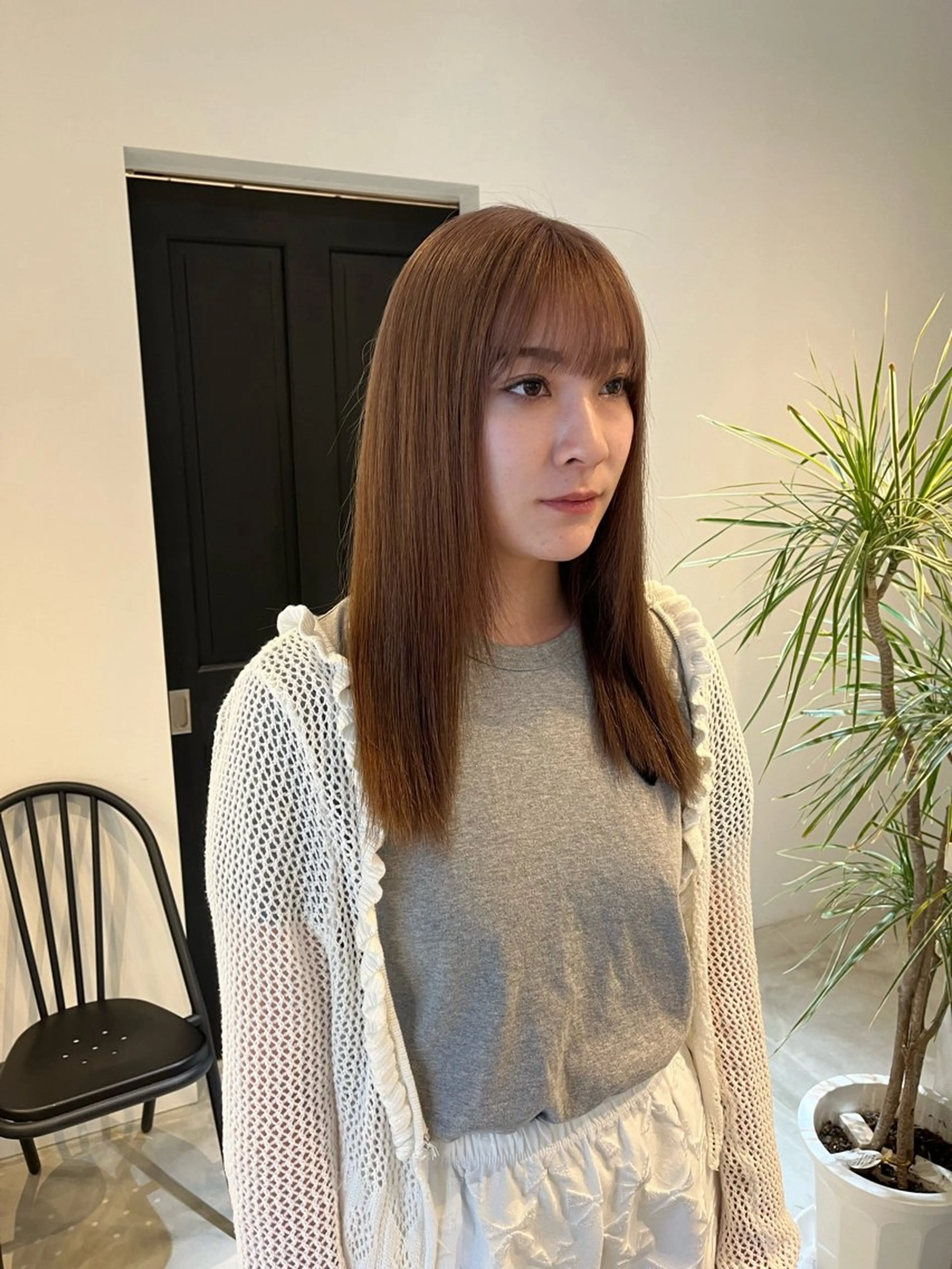 セミロング ALLYS 渋谷店所属・最高級の艶のある カラーmei🎨のヘアスタイル