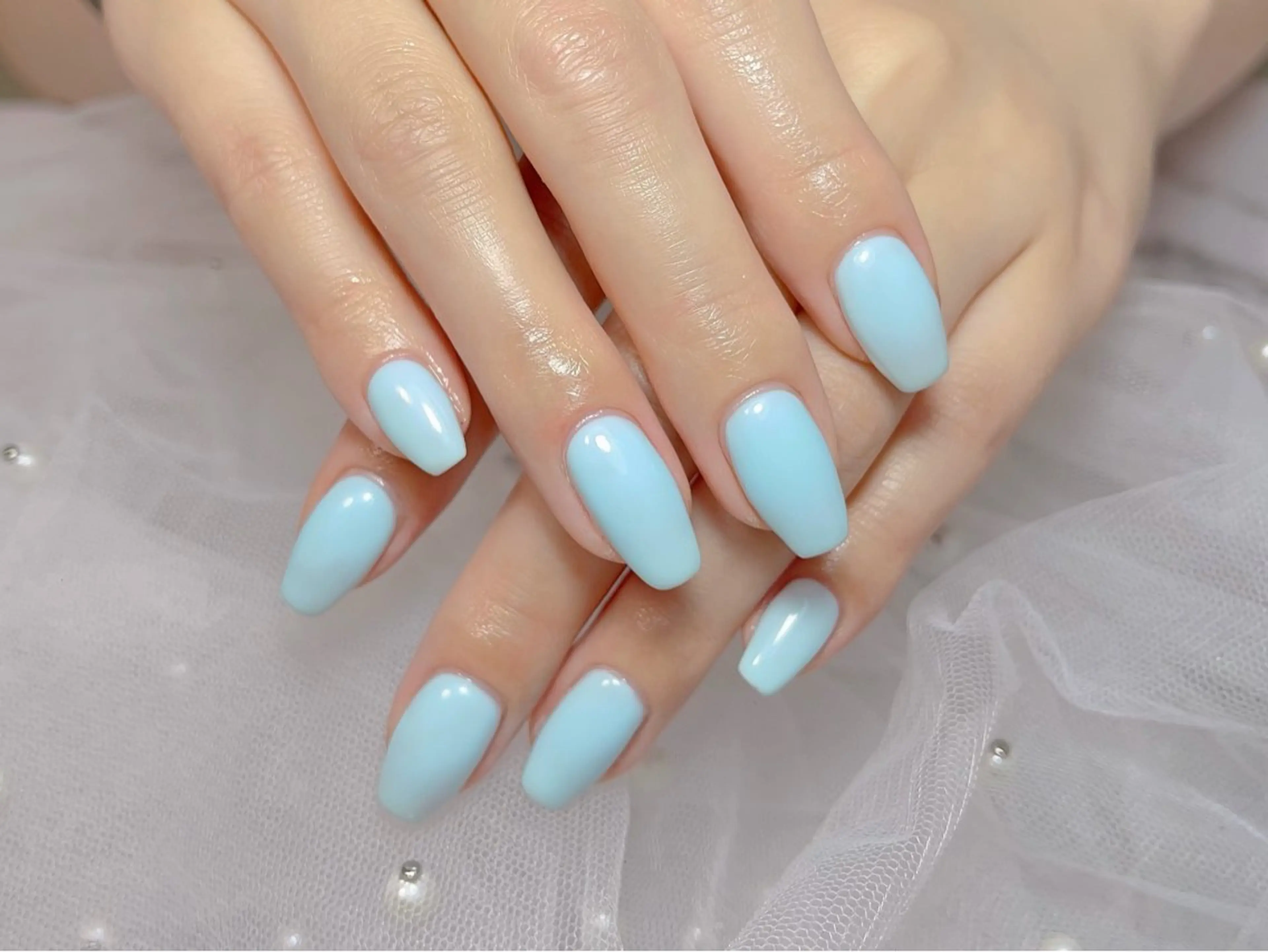 【新規オフ無料】自爪 ワンカラーORラメグラデーション ¥4980→¥4200の写真