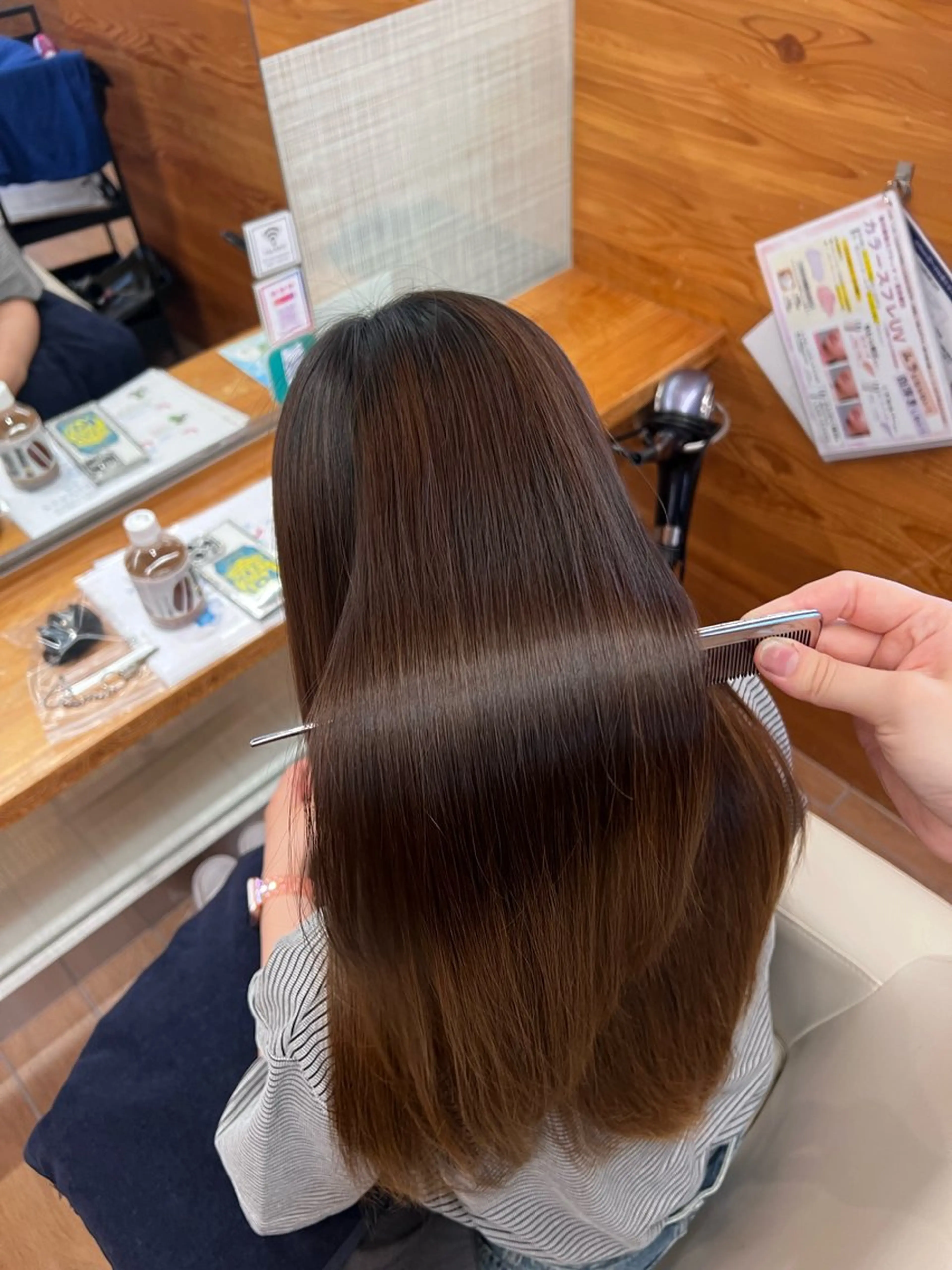 ロング 髪質改善 縮毛矯正 🎀渡部 凜花/髪質 改善/艶髪🎀のヘアスタイル