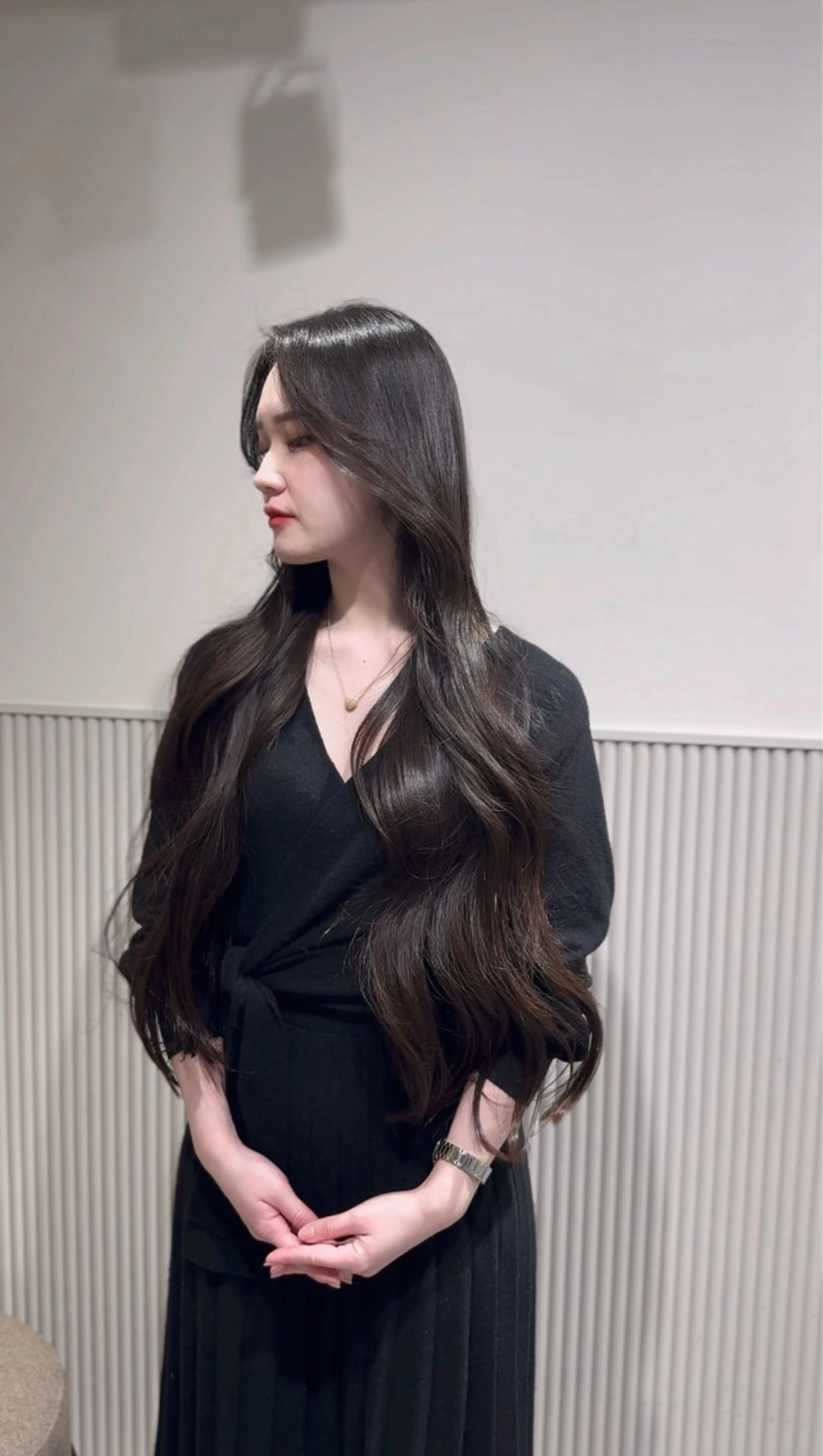 ロング くびれヘア 髪質改善 韓国風ヘア ロング 髪質改善/美髪師/ 田邊翔伍のヘアスタイル