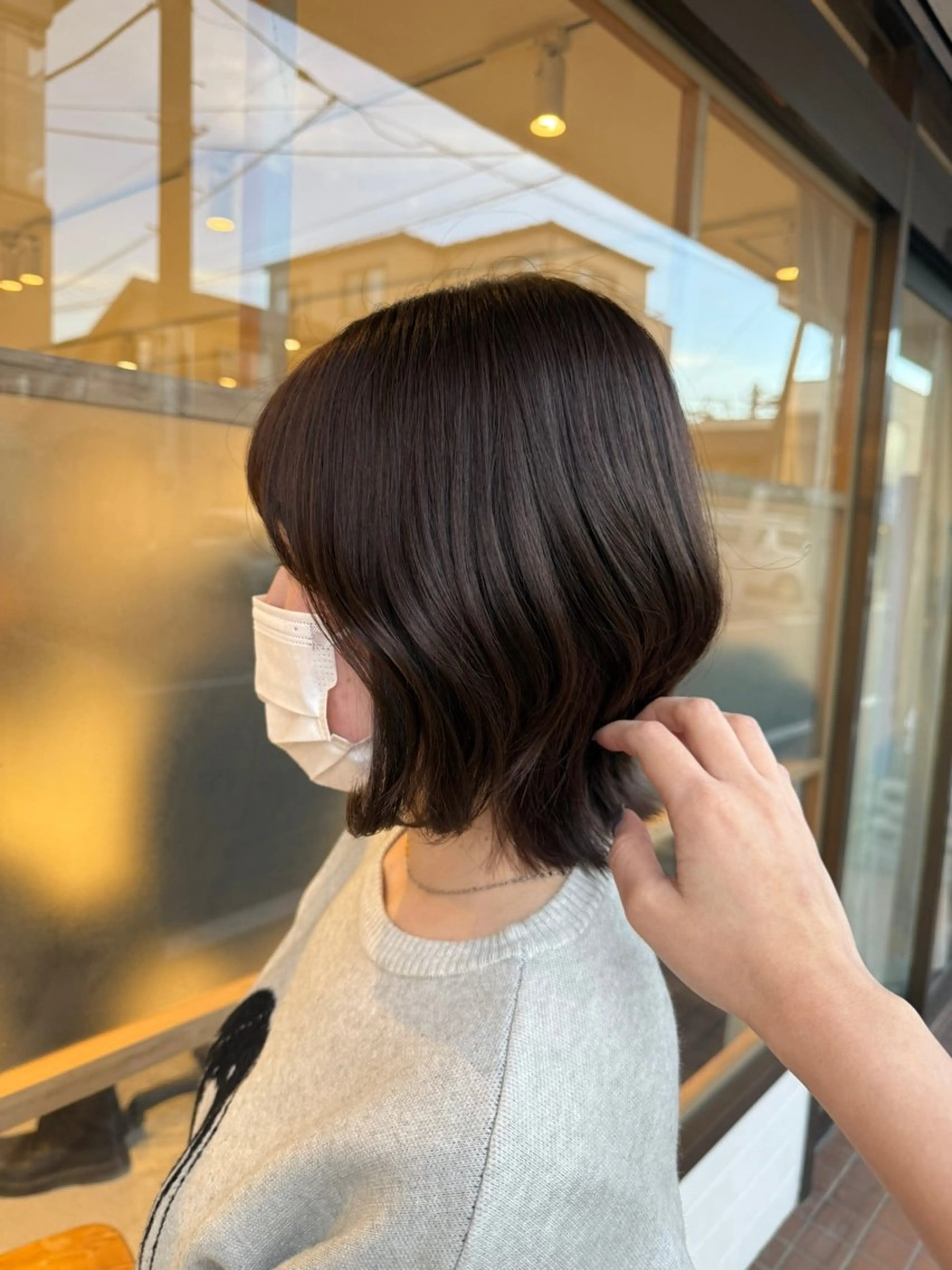ミディアム 阿部 美羽のヘアスタイル