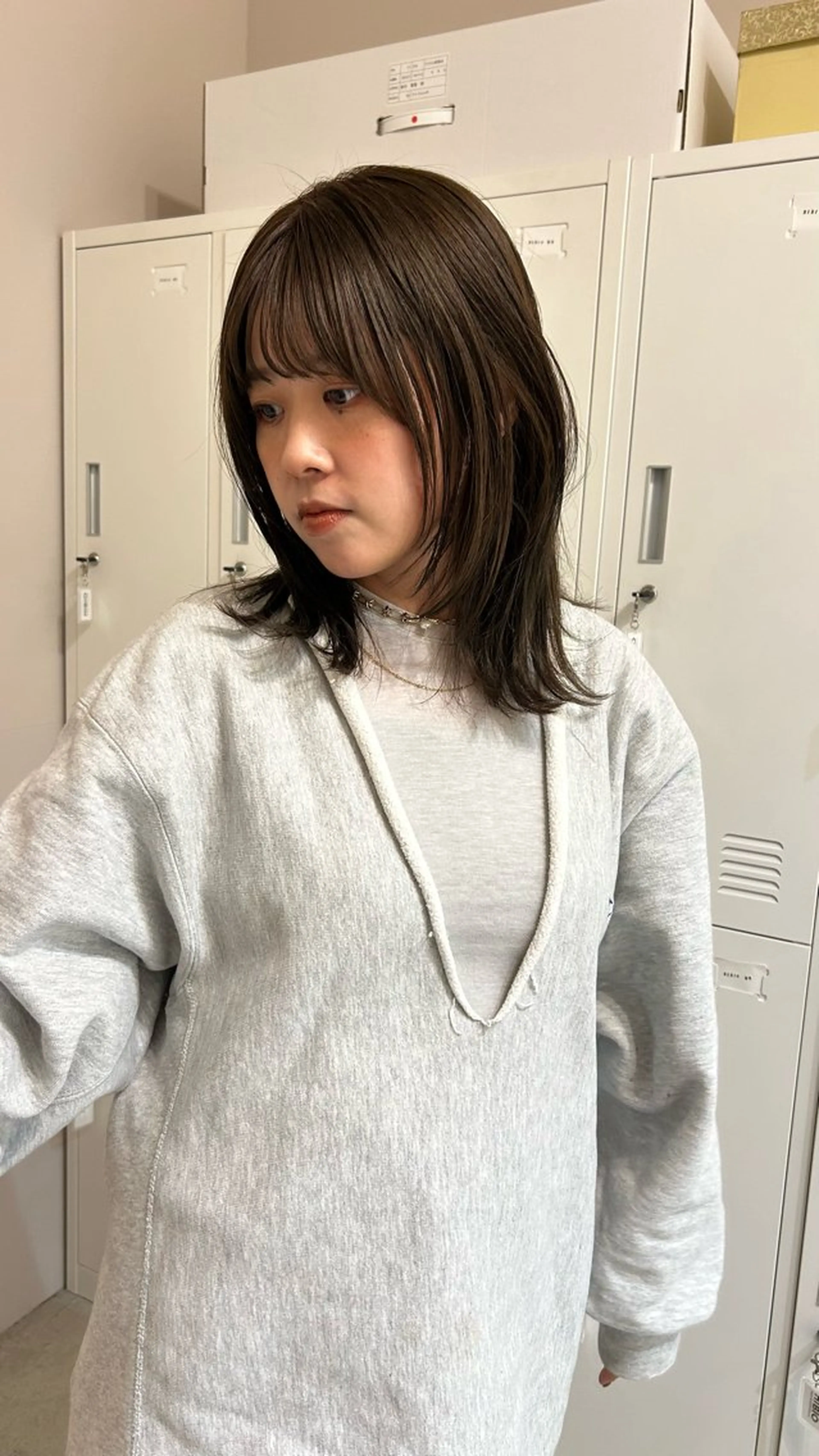 ミディアム レイヤー・ボブカット ／もえまる🌻のヘアスタイル