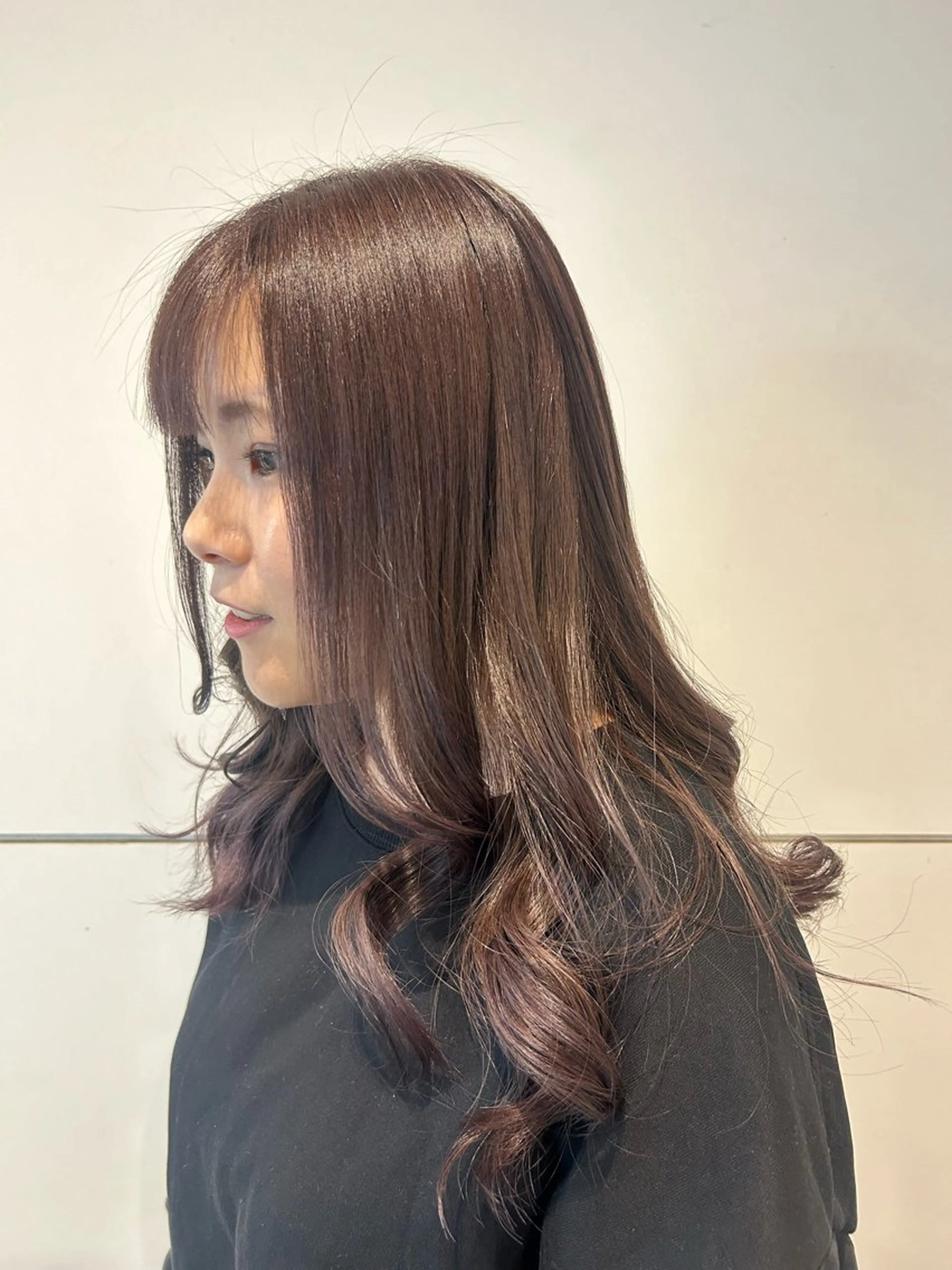 ロング カラー グレージュ ラベンダーカラー ラベンダーグレージュ ラベンダーグレー 髪質改善/縮毛矯正 ツヤ髪🩷さつきのヘアスタイル
